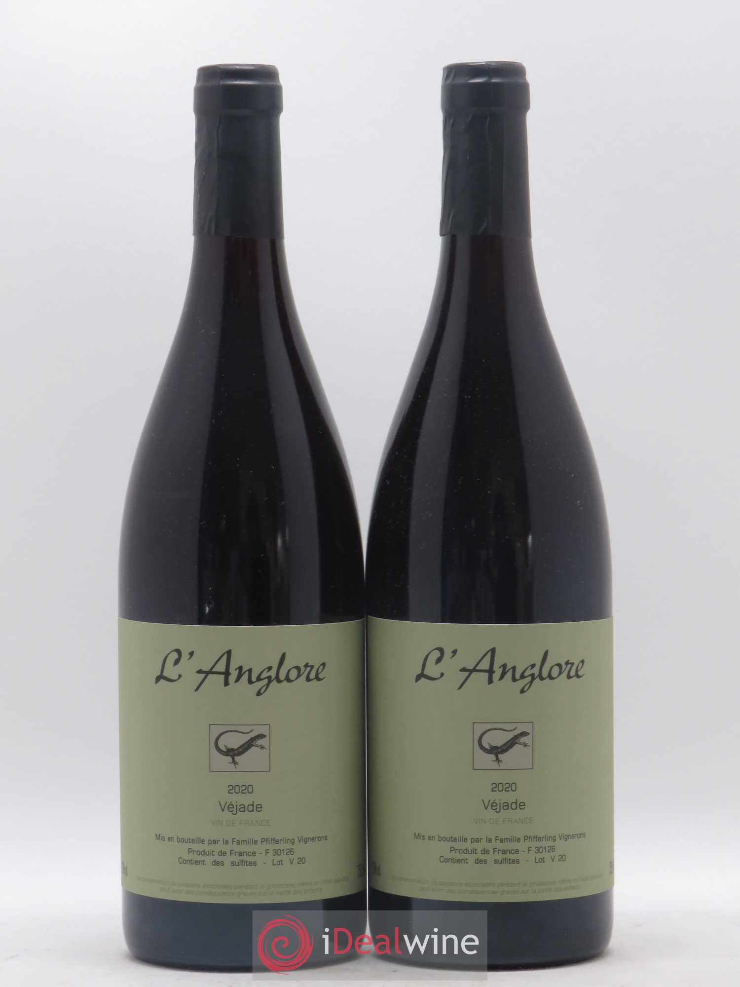 Vin de France Véjade L'Anglore 2020 - Lot de 2 bouteilles - 0