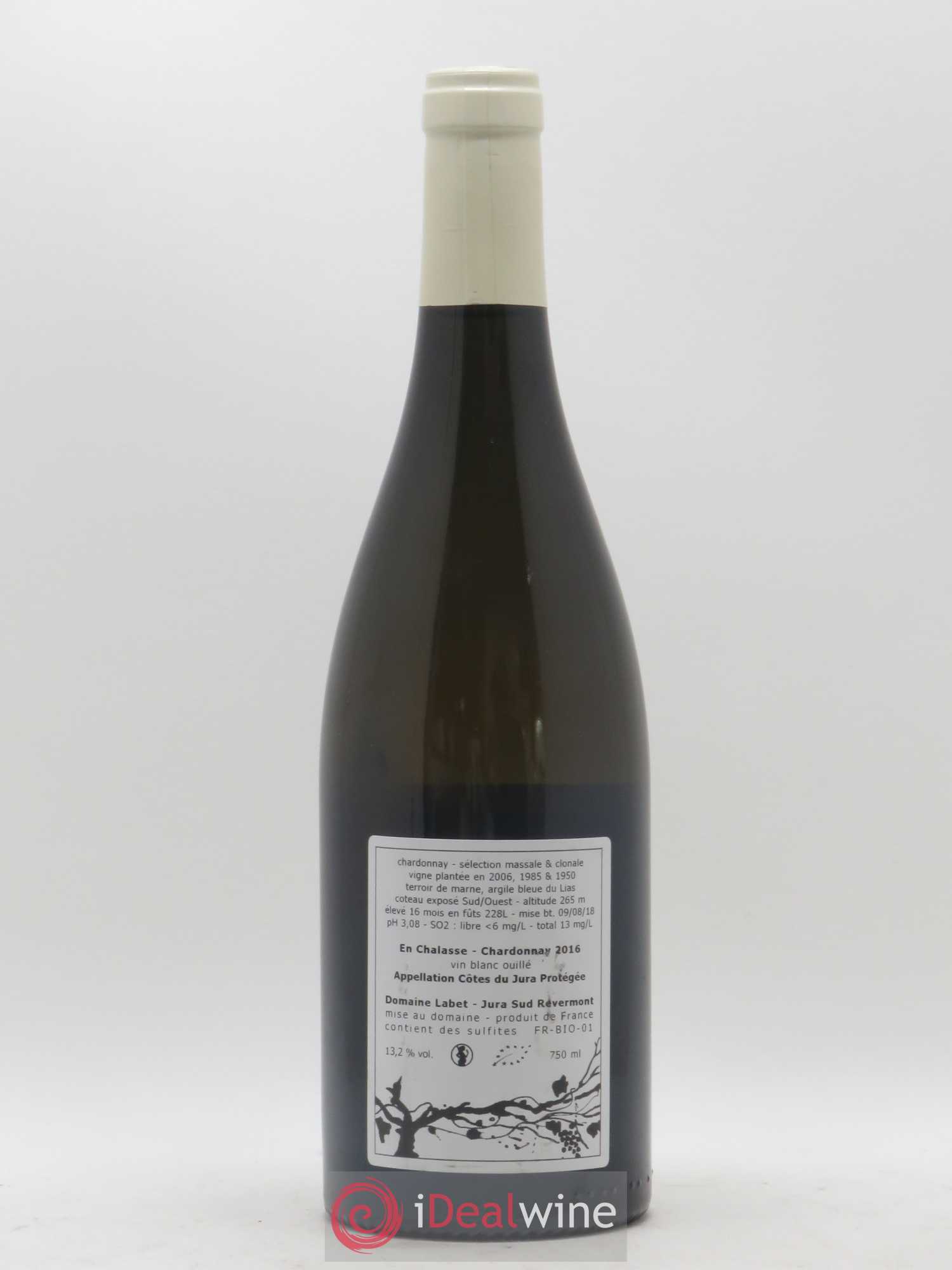 Côtes du Jura Chardonnay En Chalasse Romain - Julien - Charline Labet 2016 - Lot de 1 bouteille - 1