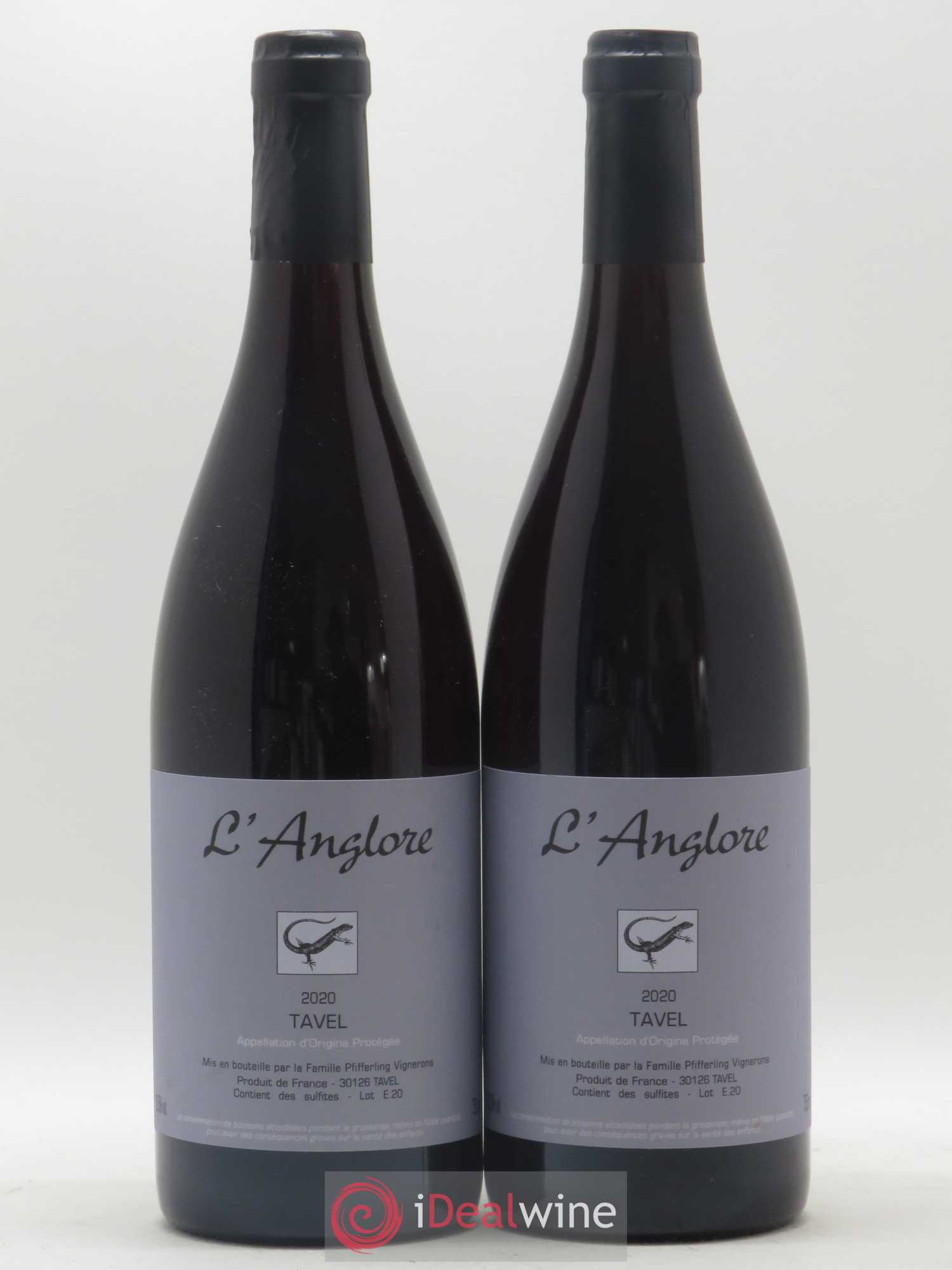 Tavel L'Anglore 2020 - Posten von 2 Flaschen - 0