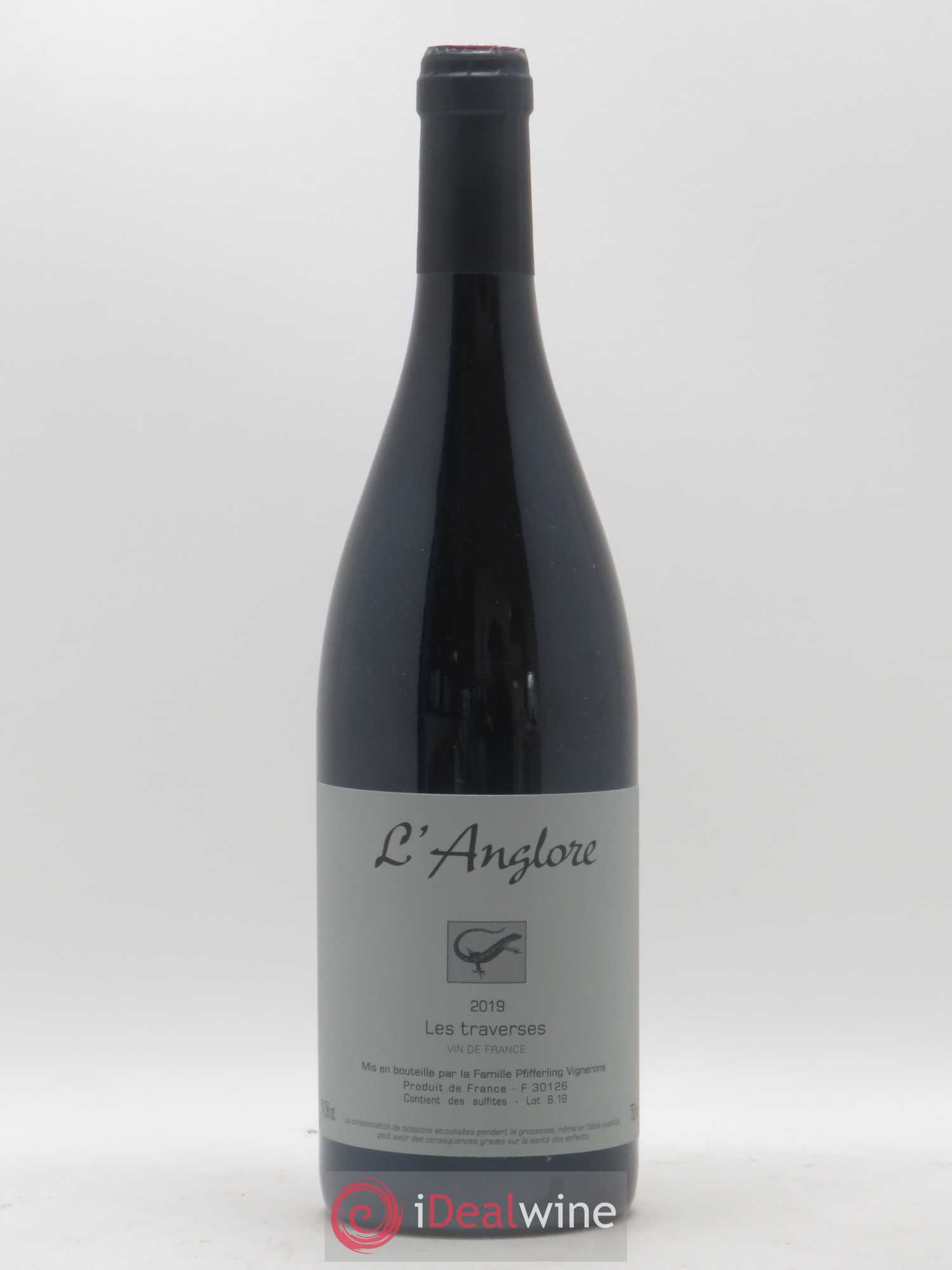 Vin de France Les Traverses L'Anglore 2019 - Lot de 1 bouteille - 0