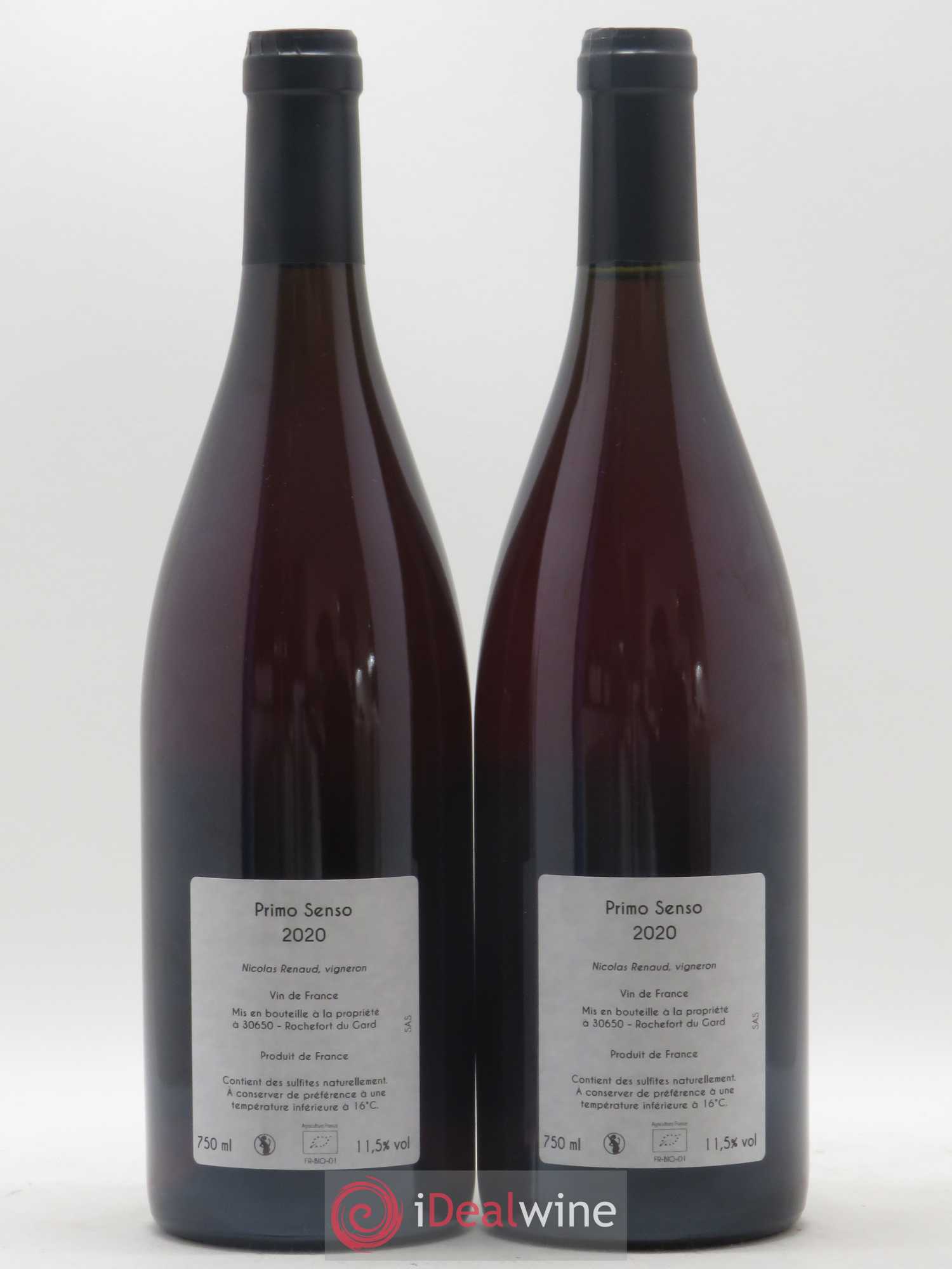 Vin de France Clos des Grillons Primo Senso 2020 - Lot de 2 bouteilles - 1