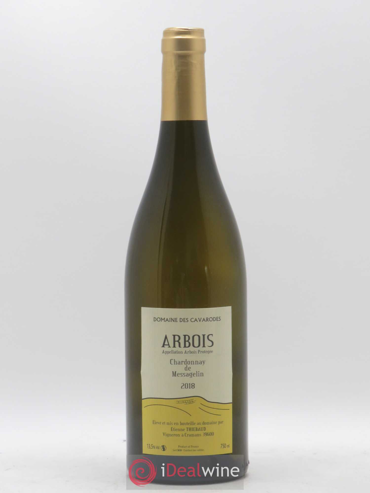 Arbois Chardonnay de Messagelin Cavarodes (Domaine des) - Etienne Thiébaud 2018 - Lot de 1 bouteille - 0