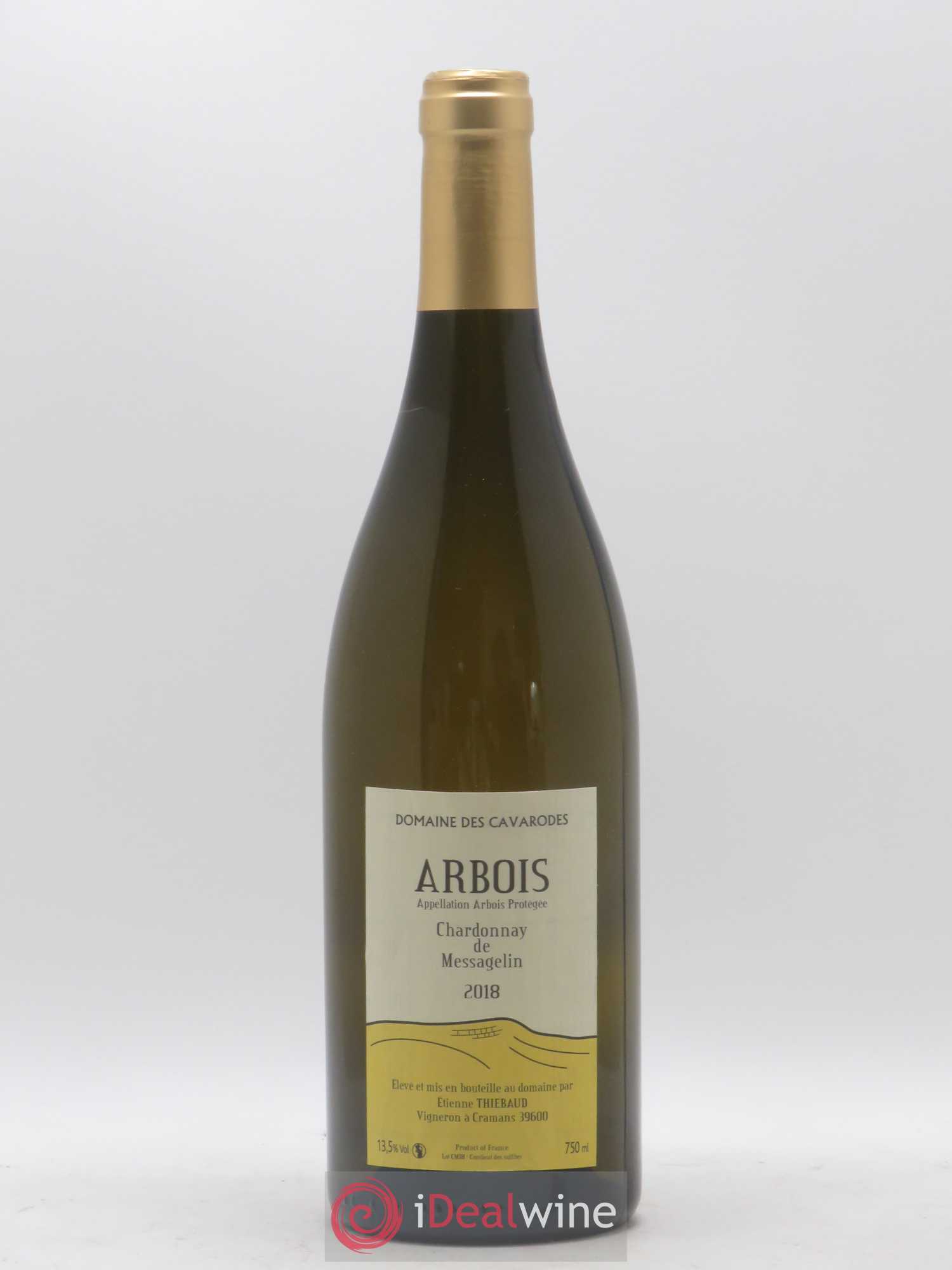 Arbois Chardonnay de Messagelin Cavarodes (Domaine des) - Etienne Thiébaud 2018 - Lot de 1 bouteille - 0