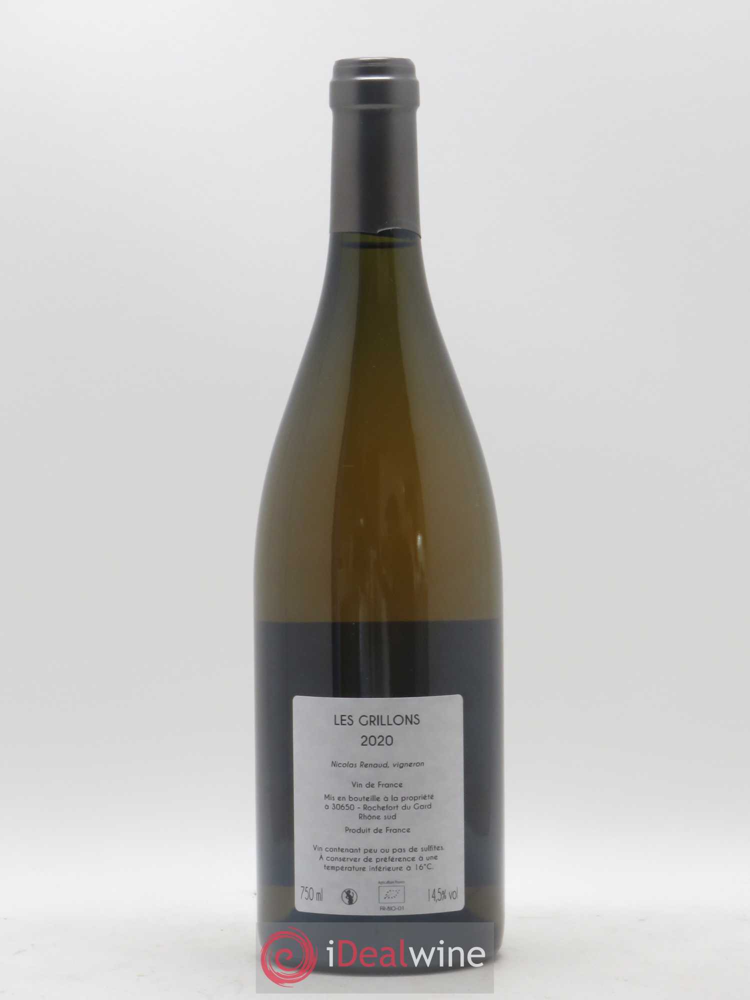 Vin de France Les Grillons Clos des Grillons 2020 - Lot de 1 bouteille - 1
