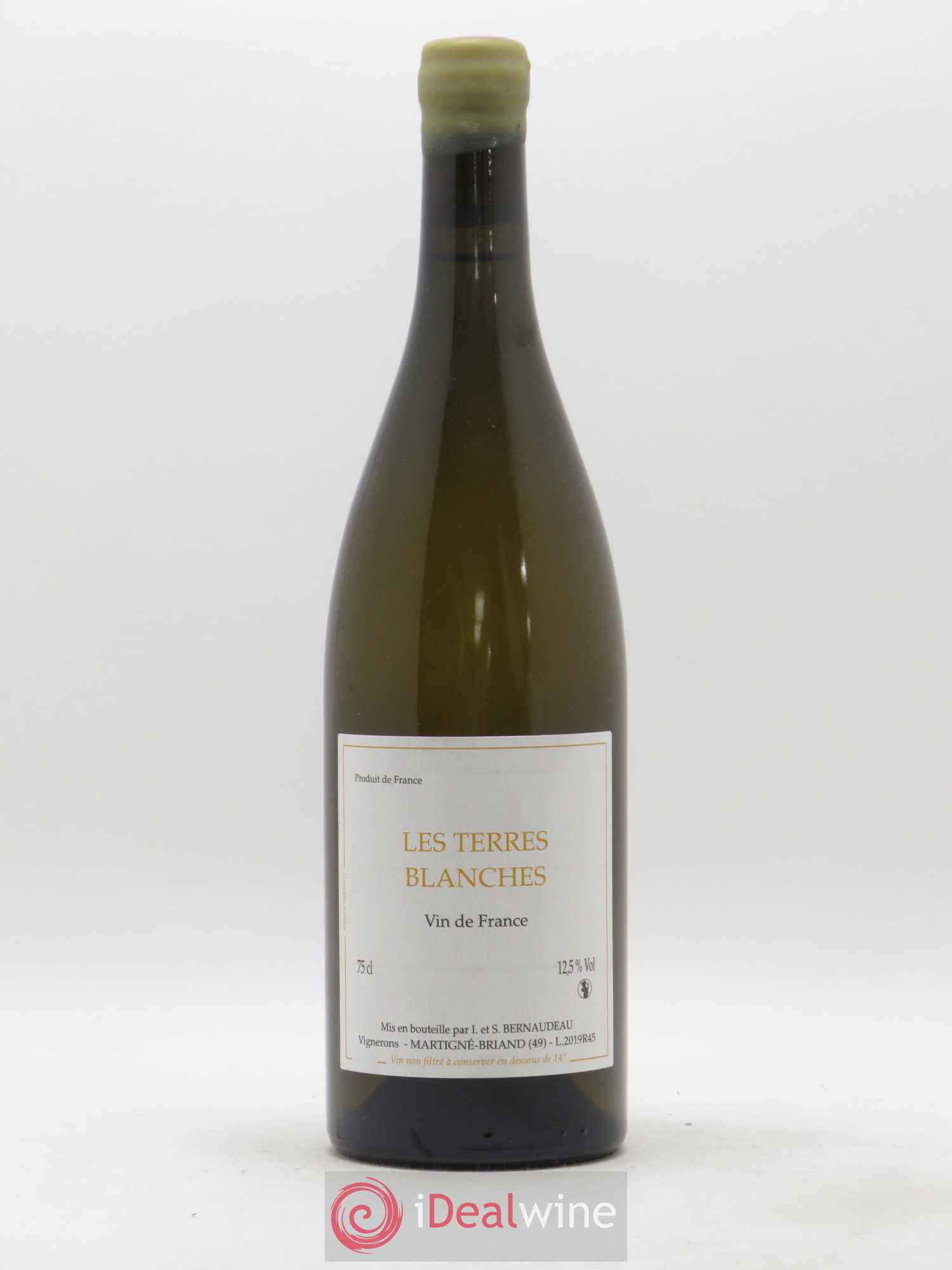 Vin de France Les Terres Blanches Stéphane Bernaudeau 2019 - Lot de 1 bouteille - 0