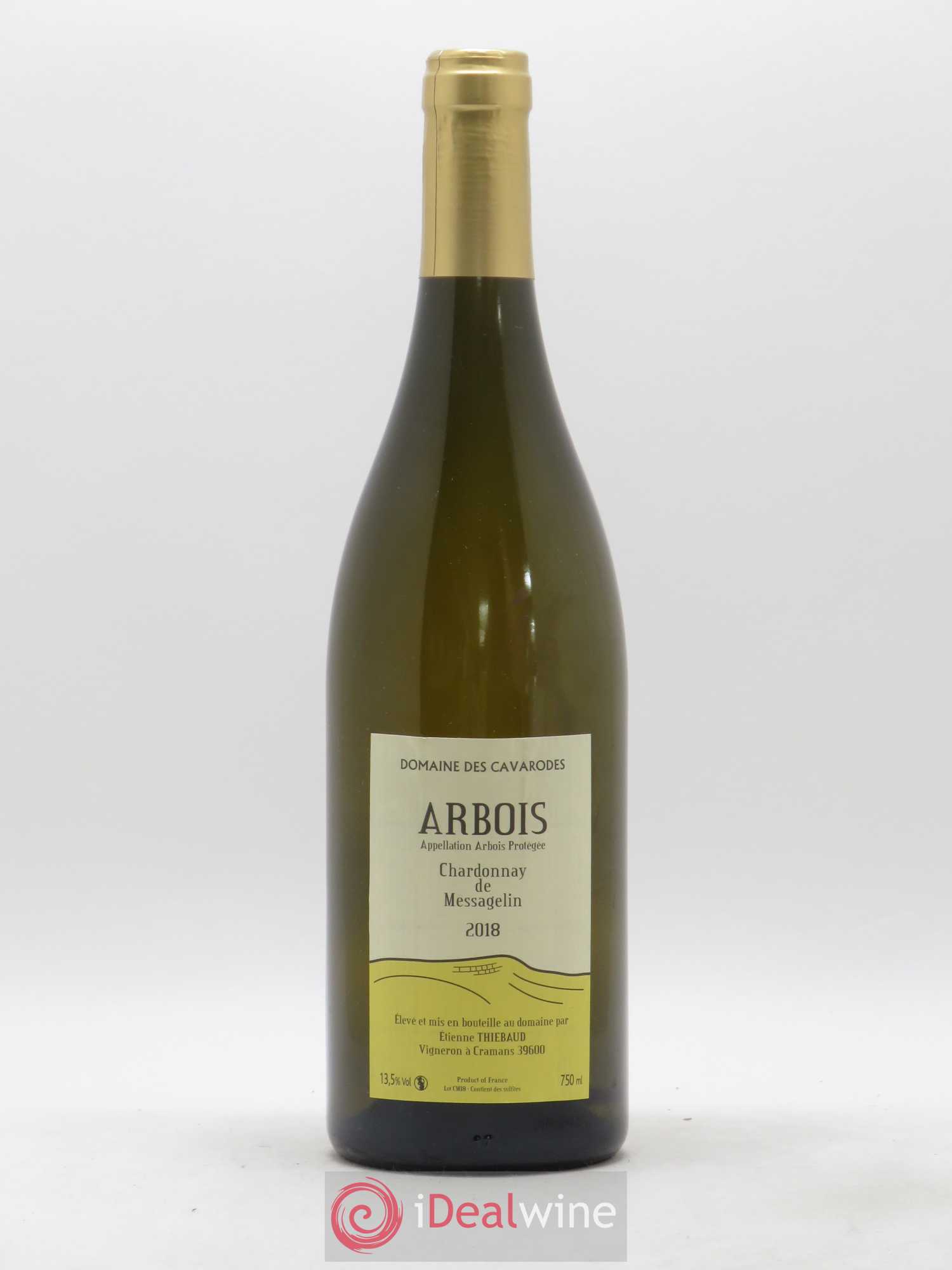Arbois Chardonnay de Messagelin Cavarodes (Domaine des) - Etienne Thiébaud 2018 - Lot de 1 bouteille - 0