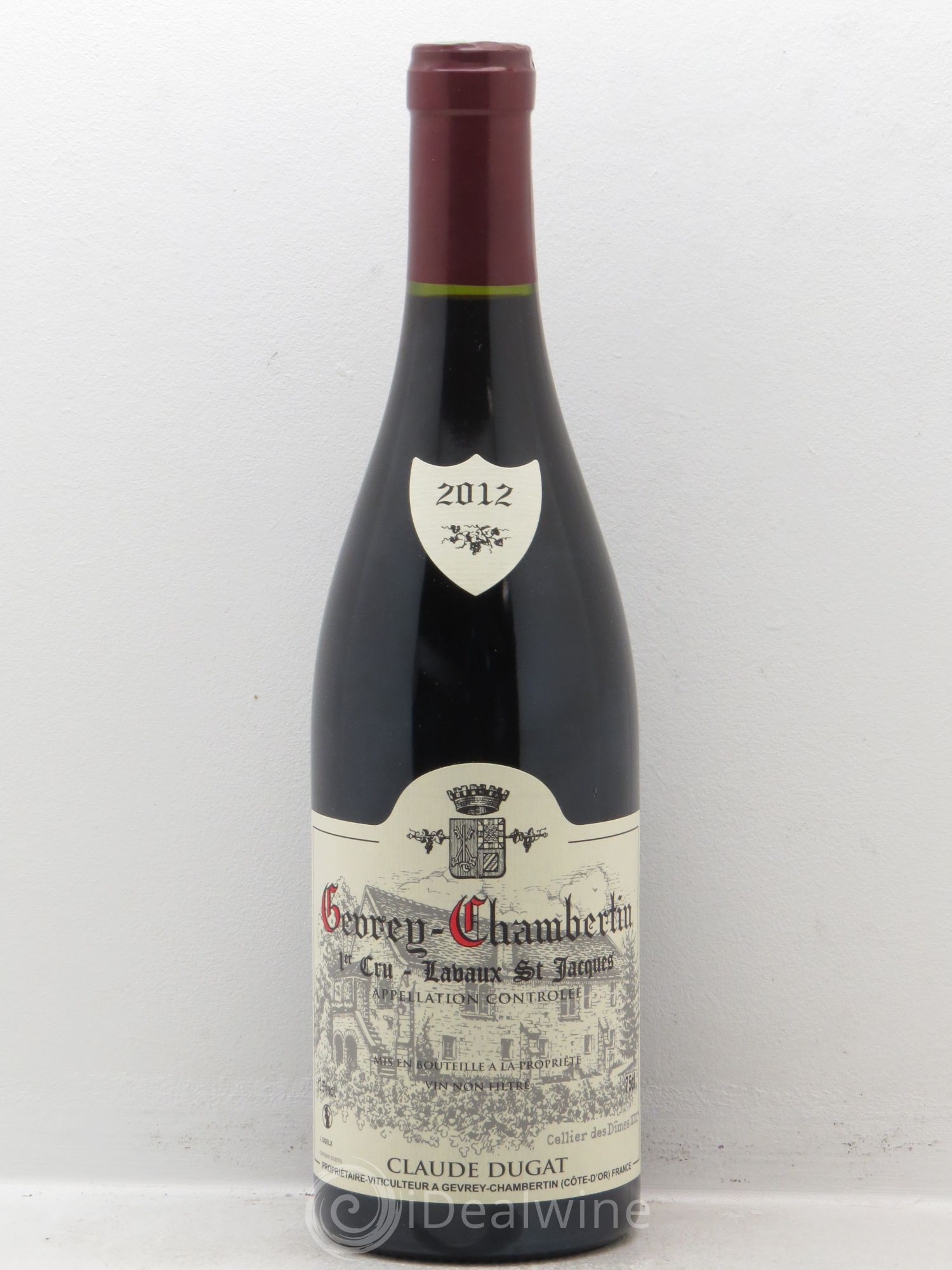Gevrey-Chambertin 1er Cru Lavaux Saint-Jacques Claude Dugat 2012 - Lot de 1 bouteille - 0