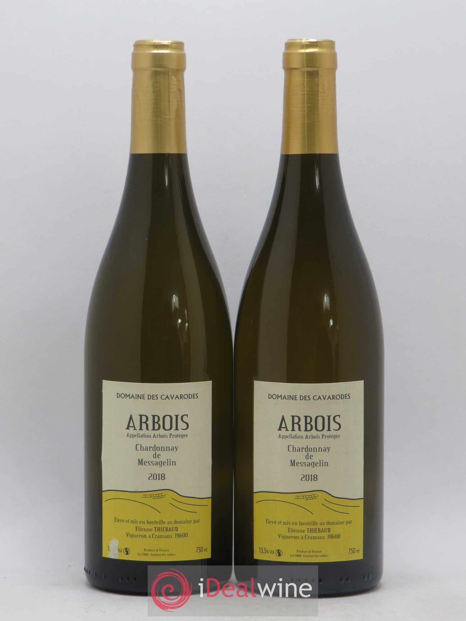 Arbois Chardonnay de Messagelin Cavarodes (Domaine des) - Etienne Thiébaud 2018 - Lot de 2 bouteilles - 0