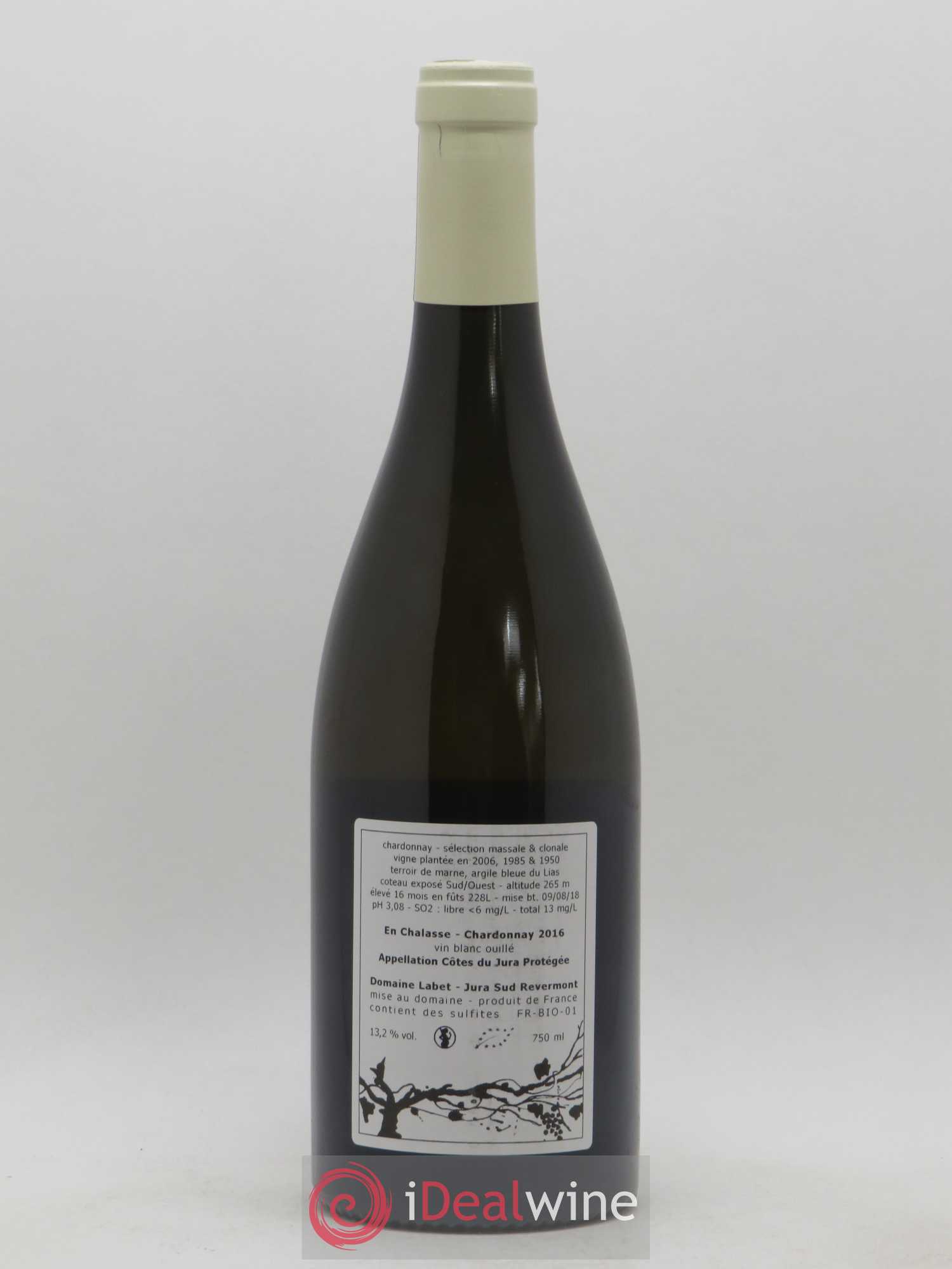 Côtes du Jura Chardonnay En Chalasse Romain - Julien  - Charline Labet 2016 - Lot de 1 bouteille - 1