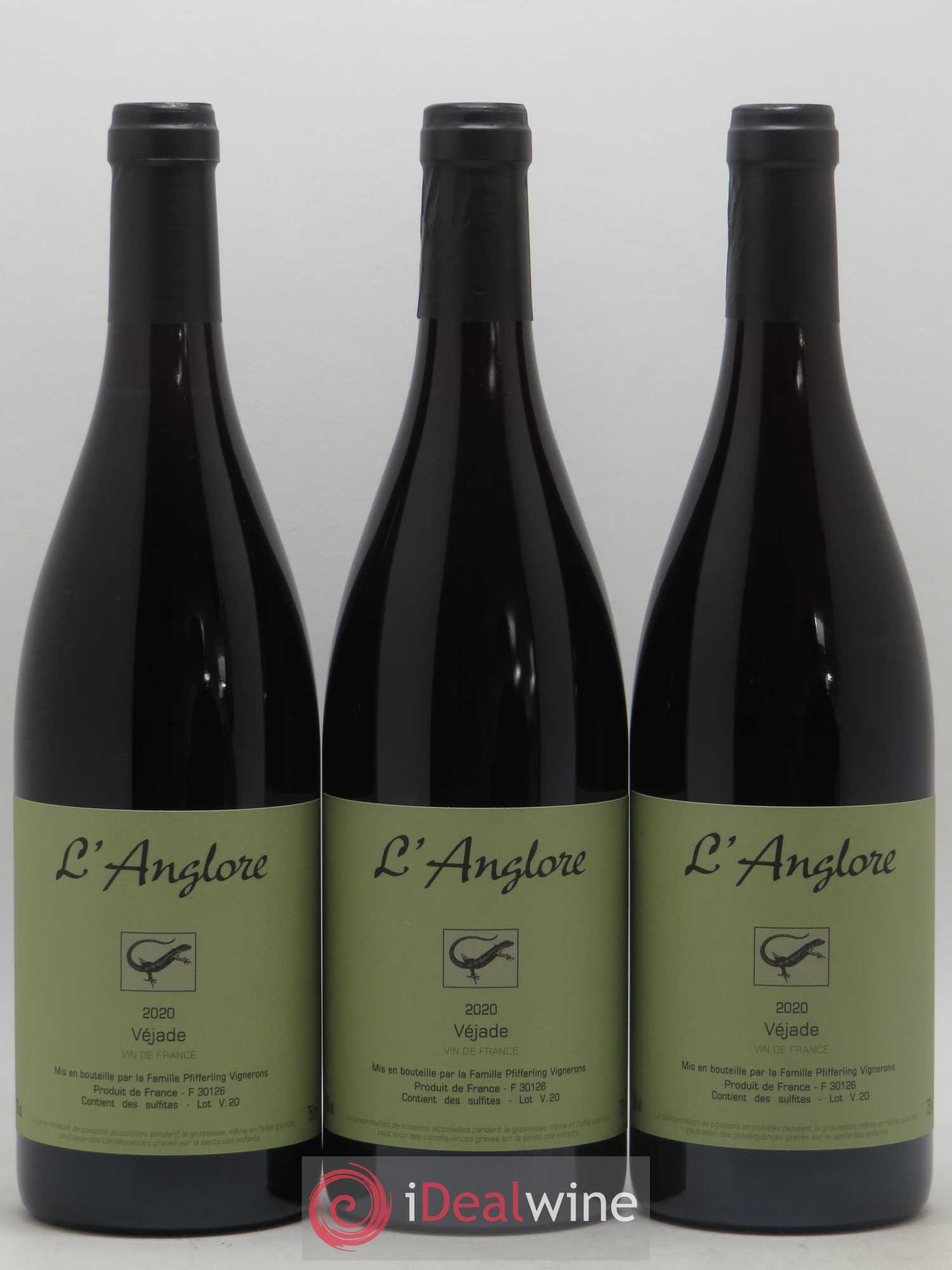 Vin de France Véjade L'Anglore 2020 - Lot de 6 bouteilles - 2