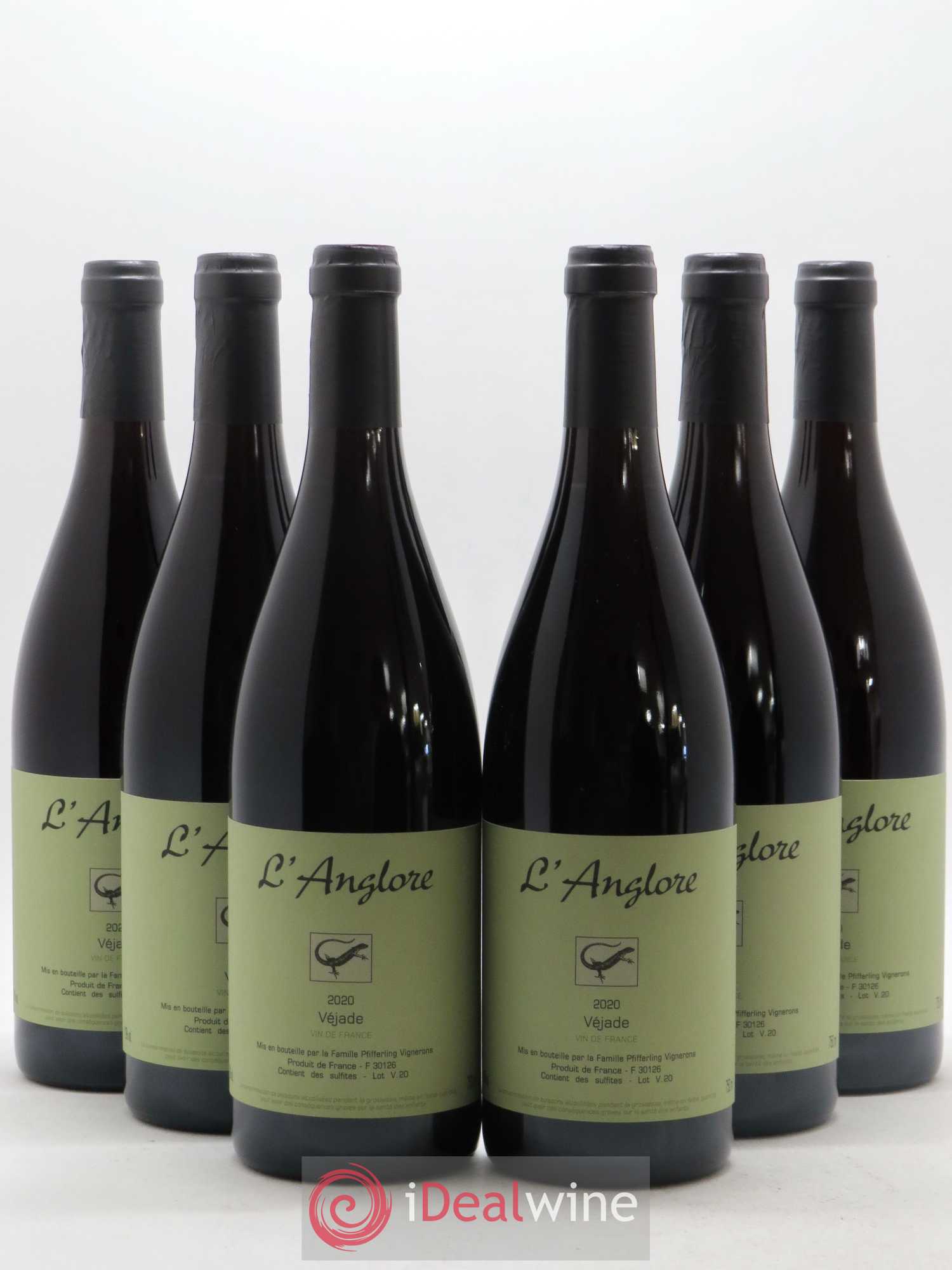 Vin de France Véjade L'Anglore 2020 - Lot de 6 bouteilles - 0