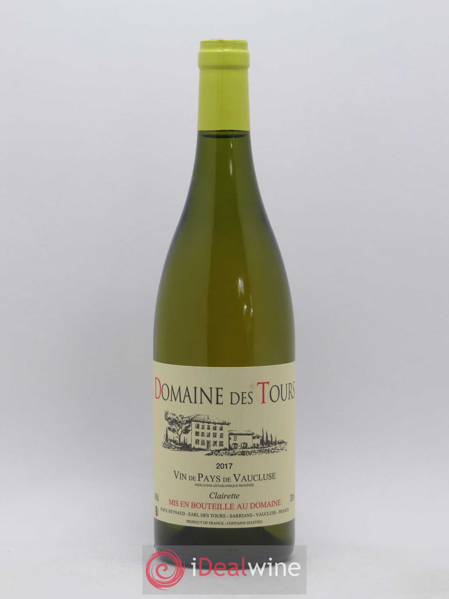 Vaucluse (Vin de Pays de Vaucluse) Domaine des Tours Emmanuel Reynaud Clairette 2017 - Lot de 1 bouteille - 0