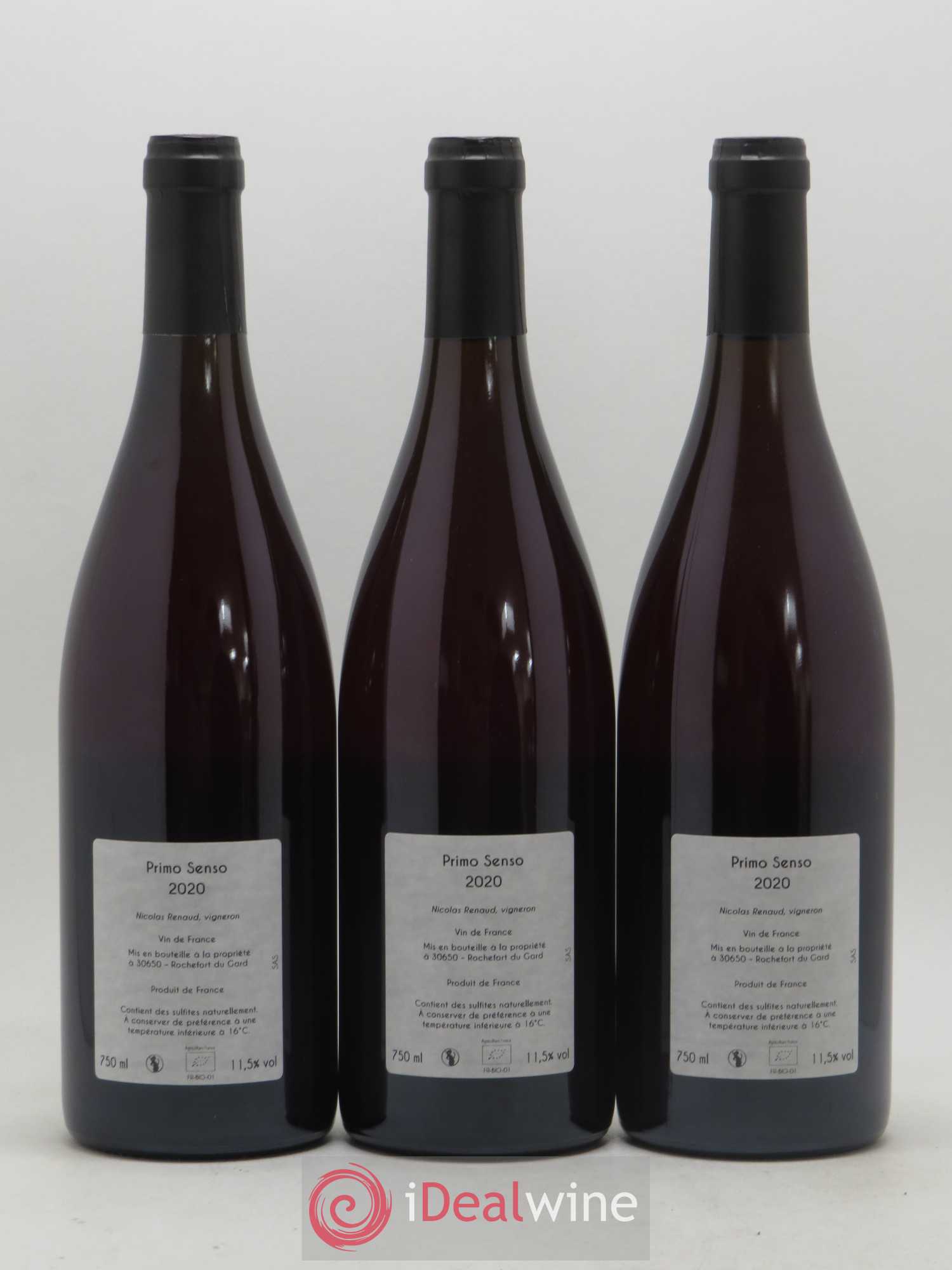 Vin de France Primo Senso Clos des Grillons - Nicolas Renaud 2020 - Posten von 6 Flaschen - 2