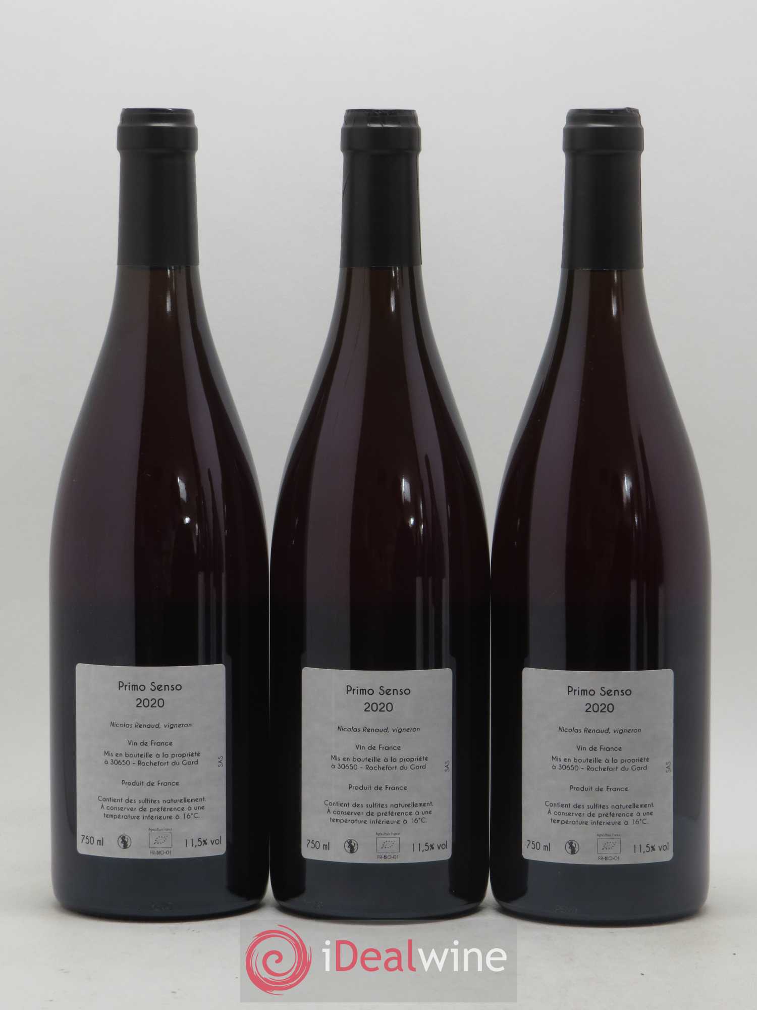 Vin de France Primo Senso Clos des Grillons - Nicolas Renaud 2020 - Posten von 6 Flaschen - 4