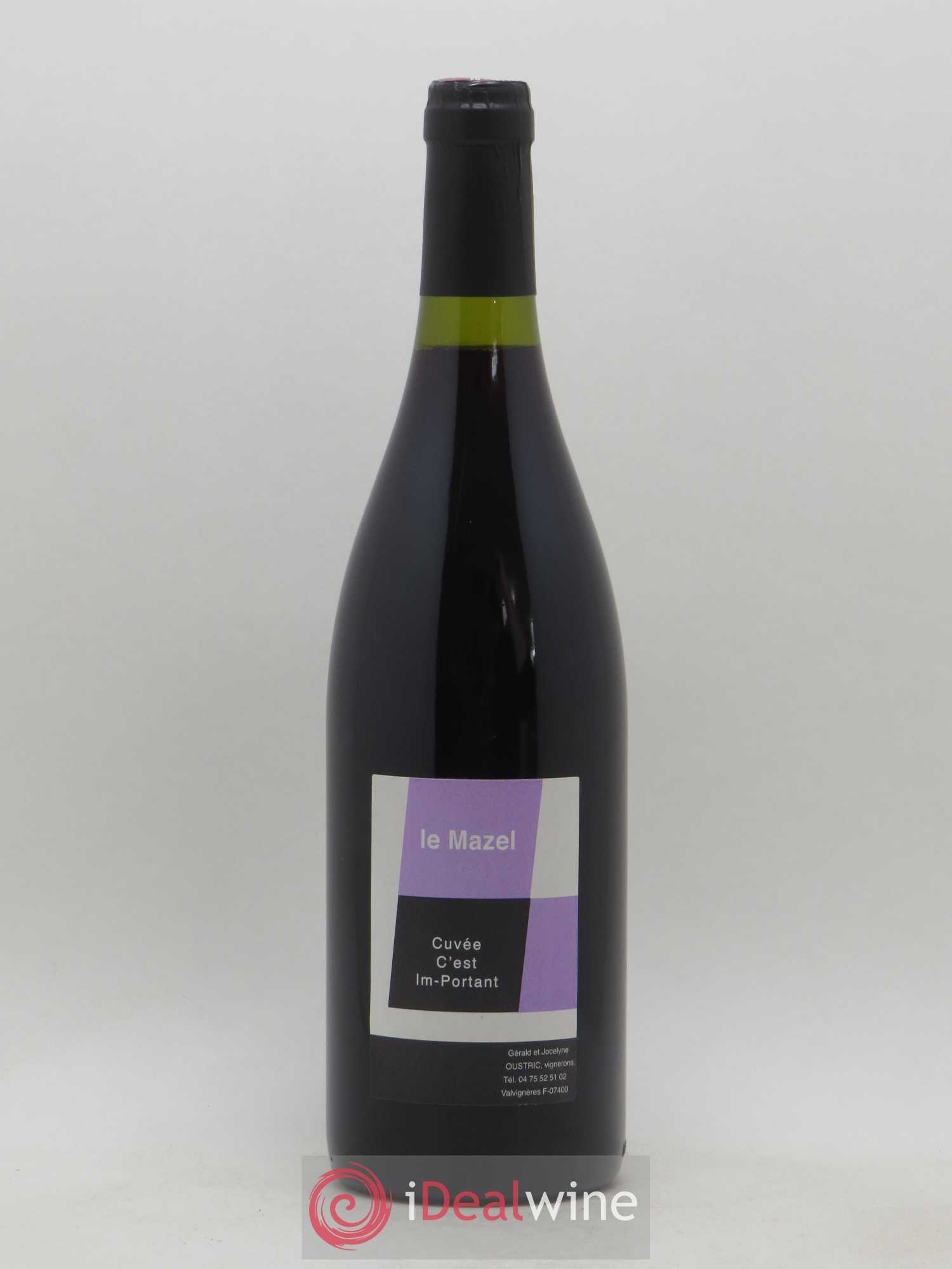 Vin de France Oustric Mazel C'est important 2012 - Posten von 1 Flasche - 0