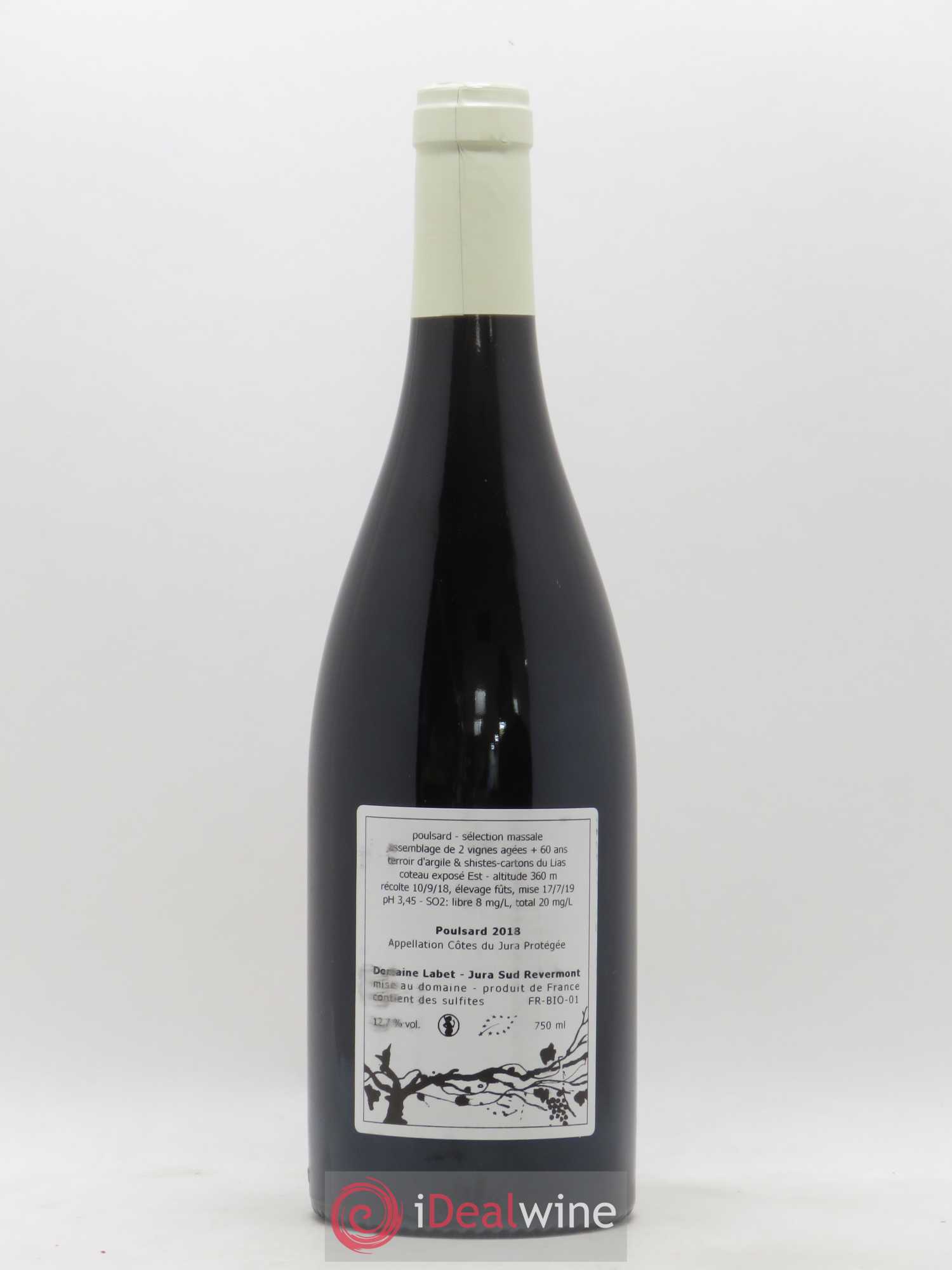 Côtes du Jura Poulsard Domaine Labet 2018 - Lot de 1 bouteille - 1