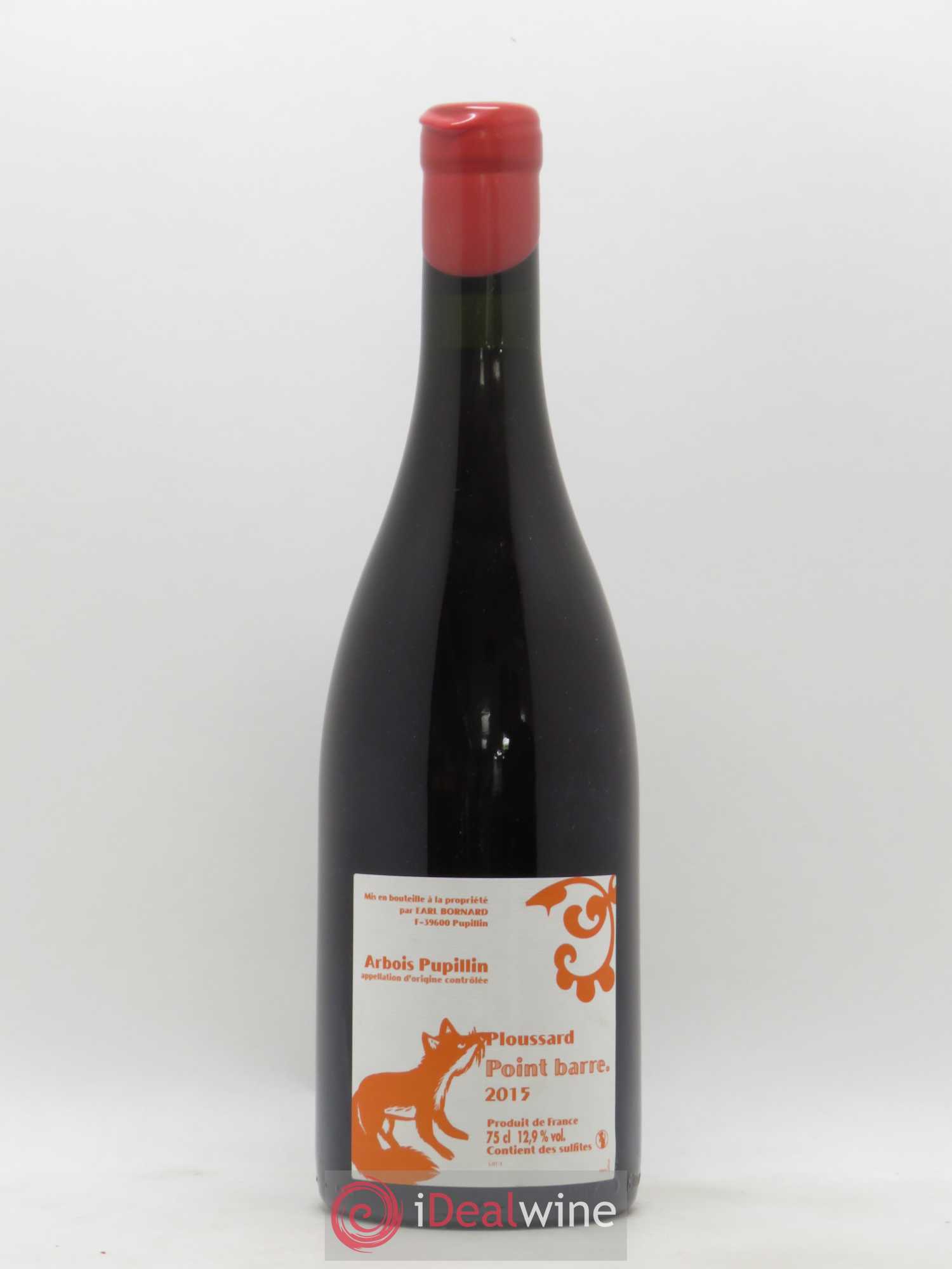 Arbois-Pupillin Ploussard Point Barre Bornard 2015 - Lot de 1 bouteille - 0