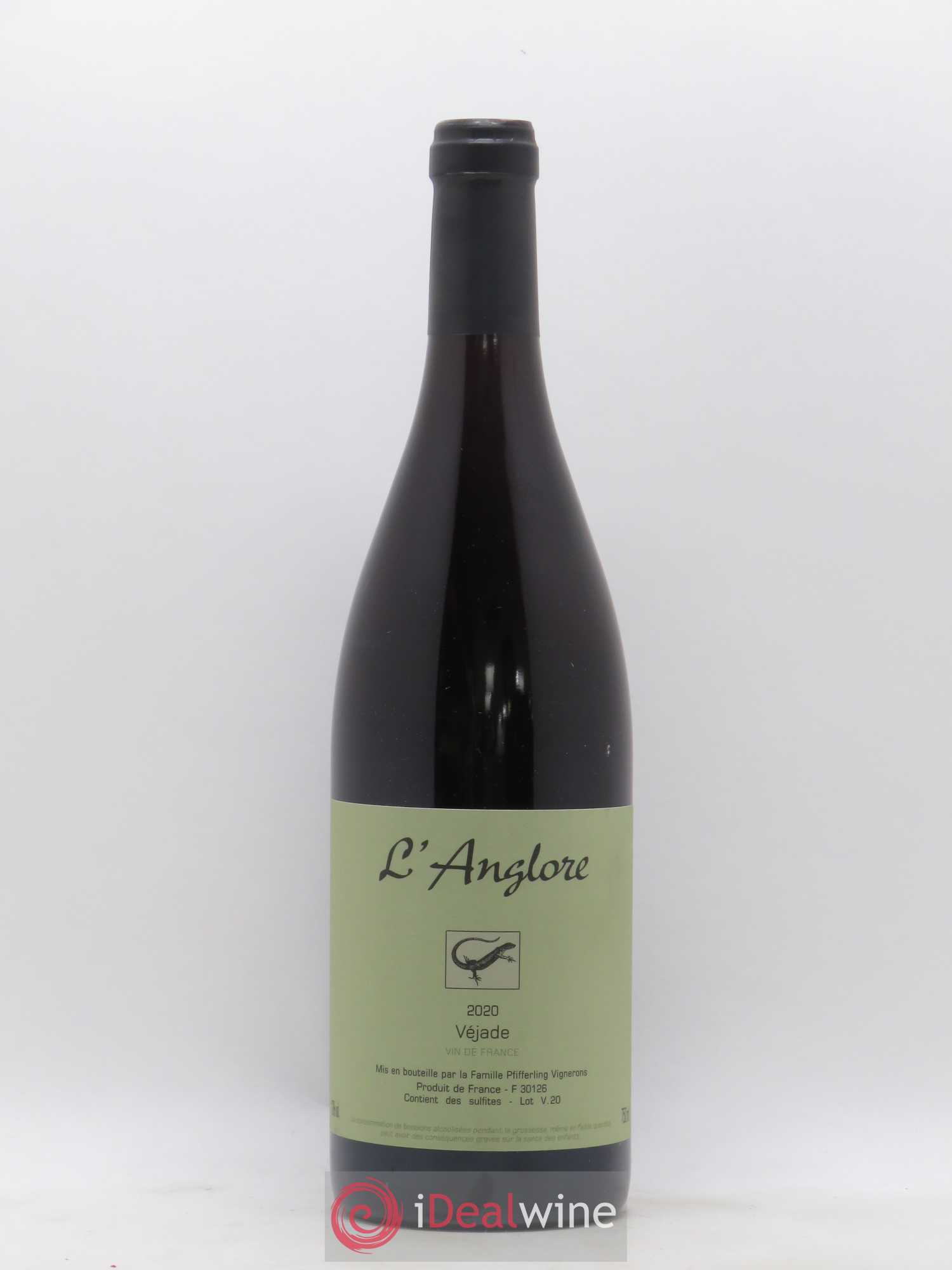Vin de France Véjade L'Anglore 2020 - Lot de 1 bouteille - 0