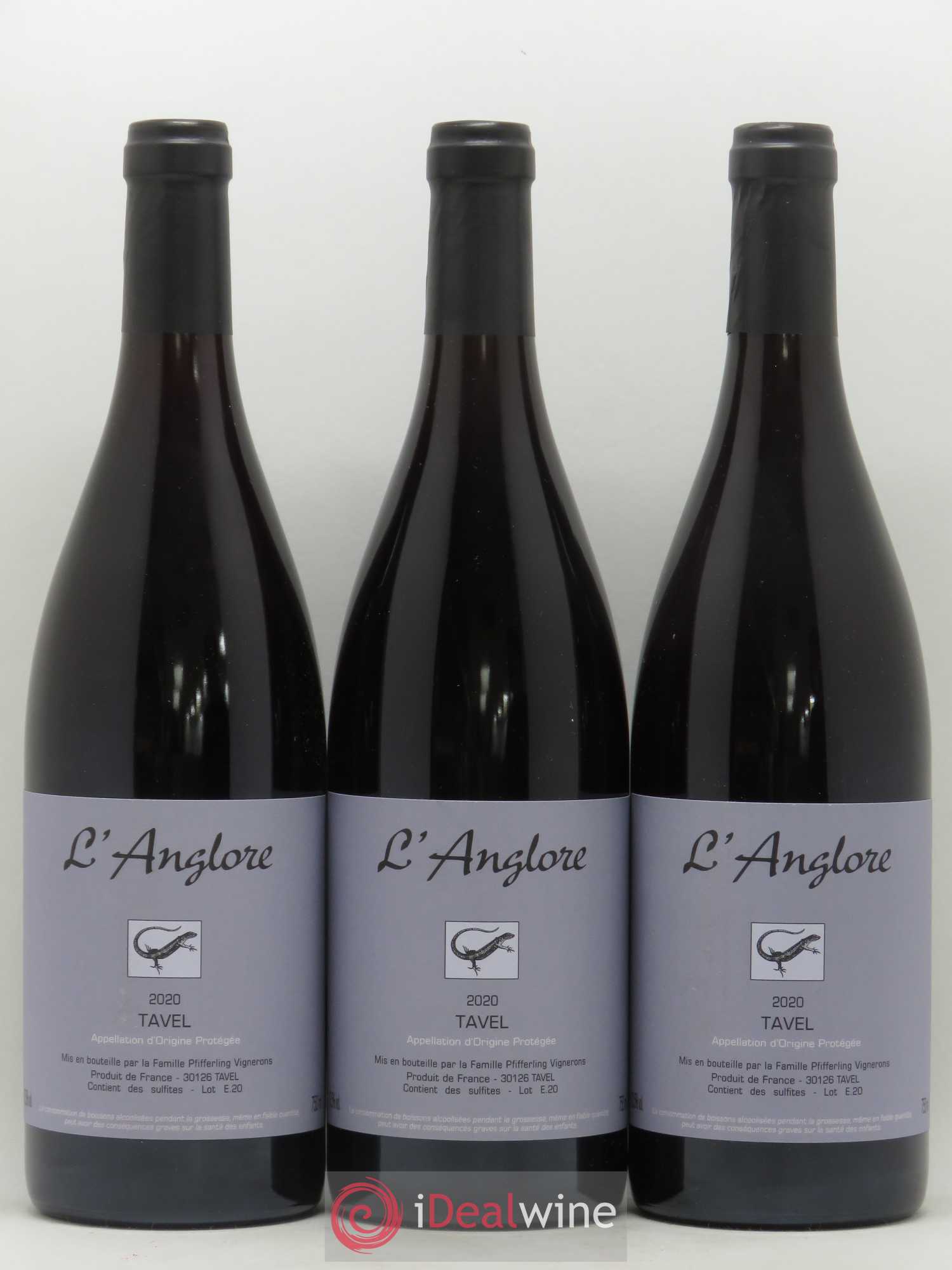 Tavel L'Anglore 2020 - Lot de 3 bouteilles - 0