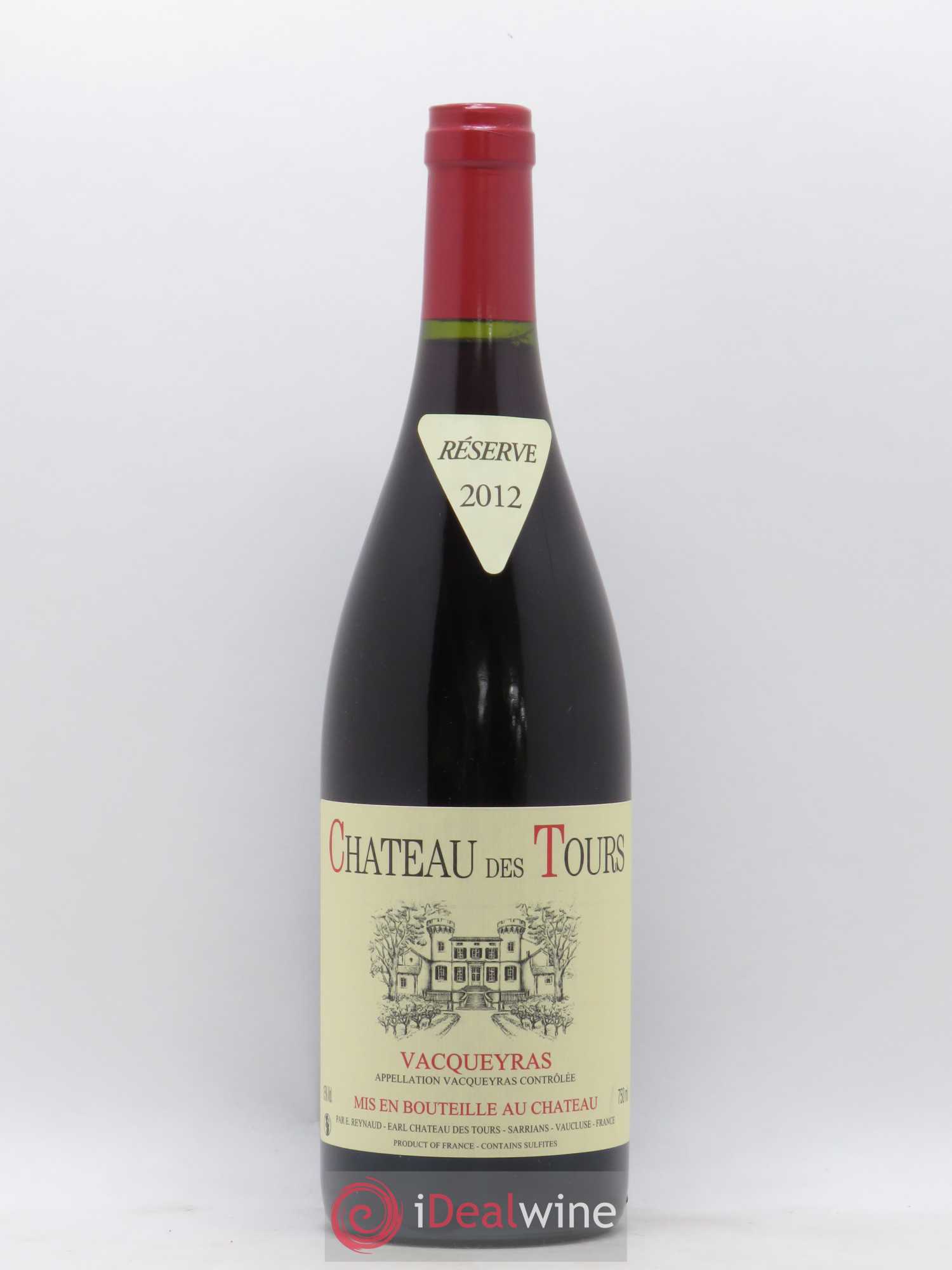 Vacqueyras Château des Tours Emmanuel Reynaud 2012 - Lot de 1 bouteille - 0