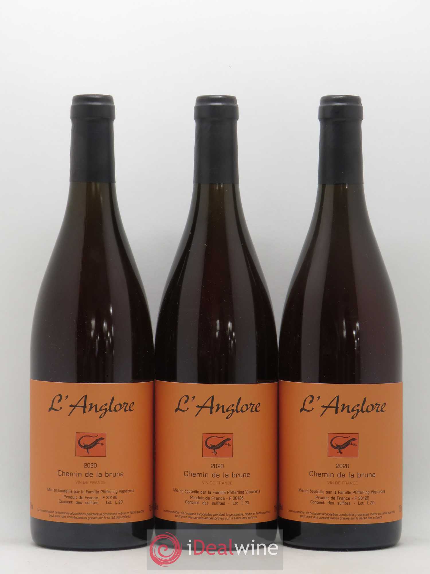 Vin de France Chemin de la brune L'Anglore 2020 - Lot de 6 bouteilles - 1
