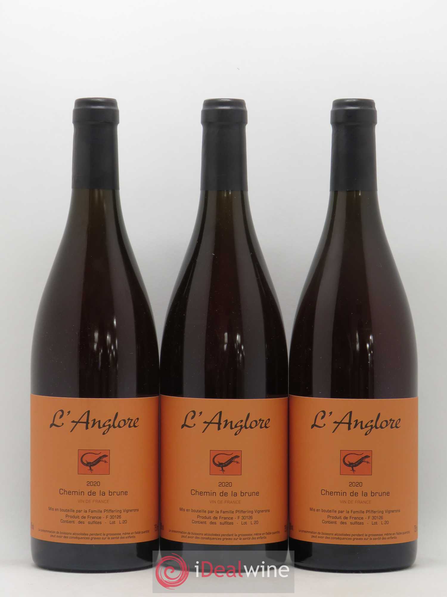 Vin de France Chemin de la brune L'Anglore 2020 - Lot de 6 bouteilles - 2