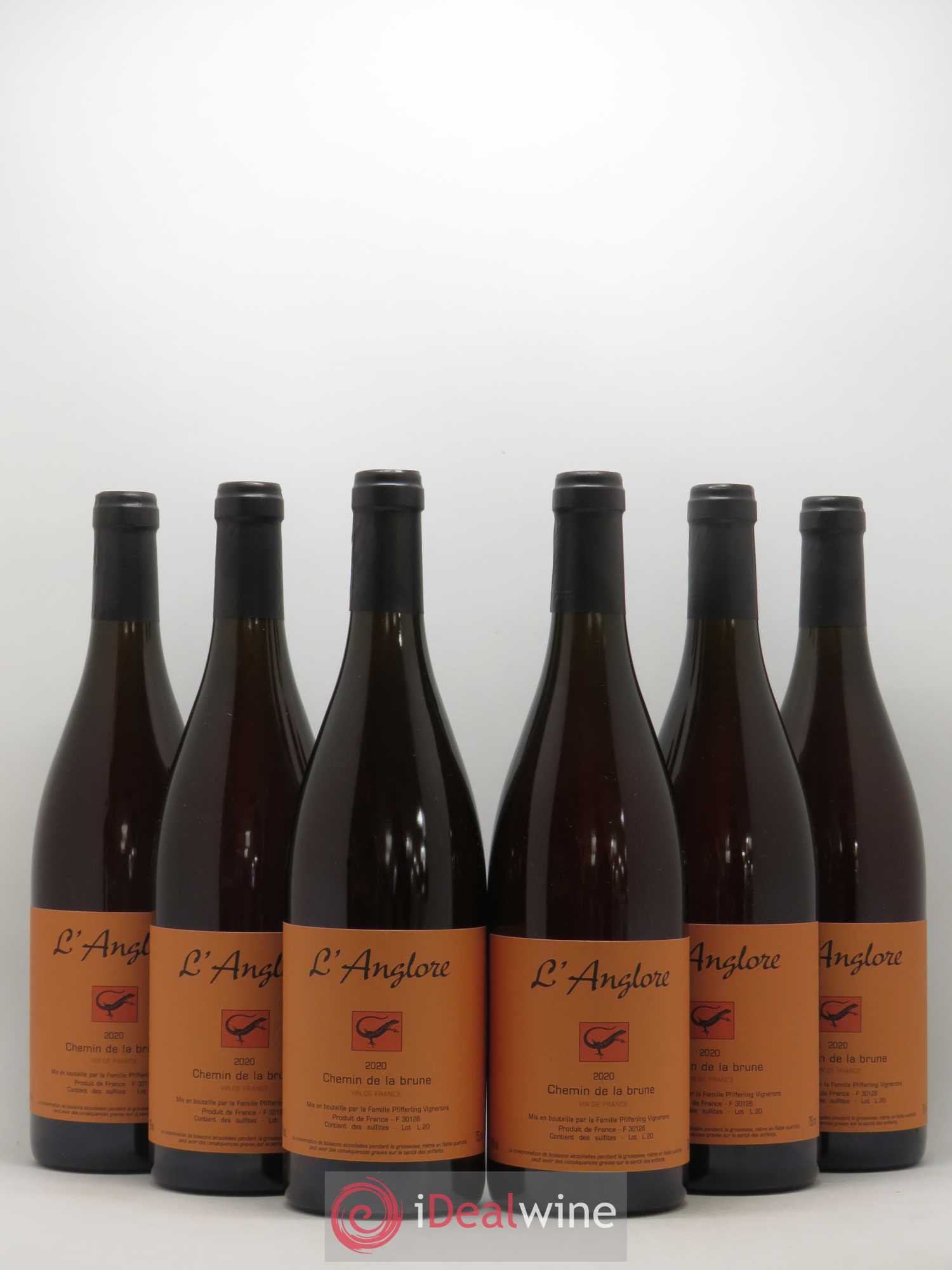 Vin de France Chemin de la brune L'Anglore 2020 - Lot de 6 bouteilles - 0