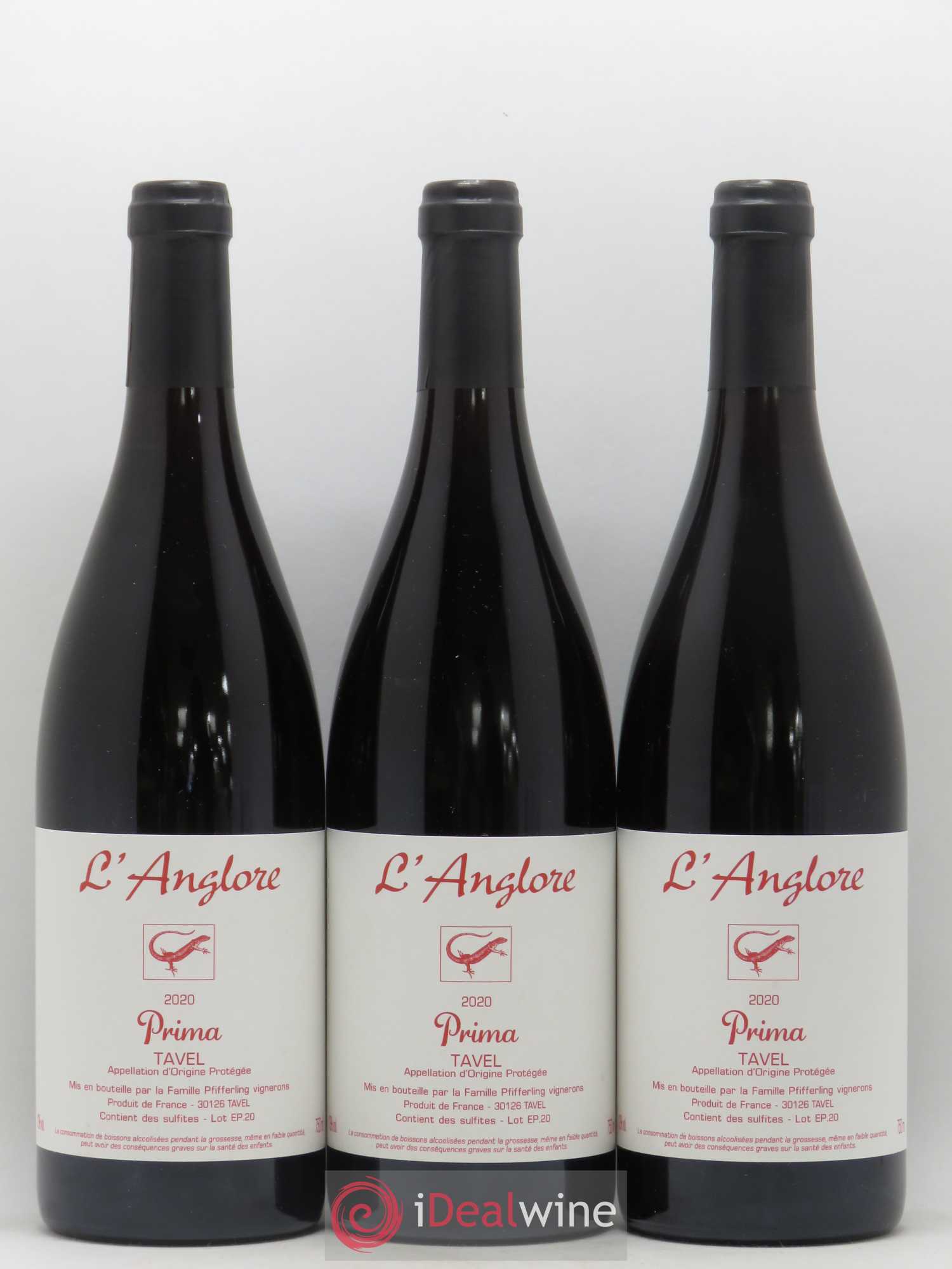 Tavel Prima L'Anglore 2020 - Posten von 3 Flaschen - 0