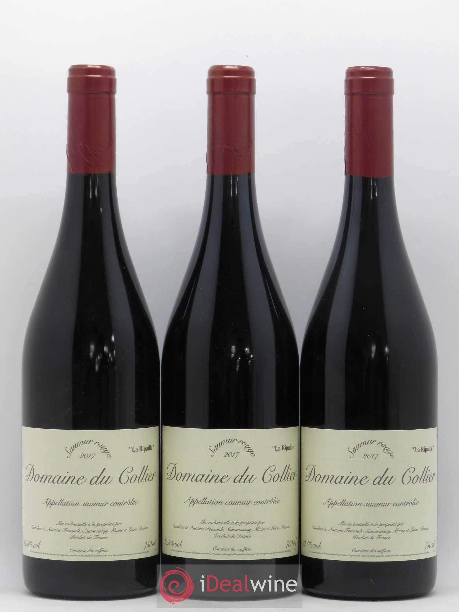 Saumur La Ripaille Domaine du Collier 2017 - Posten von 3 Flaschen - 0