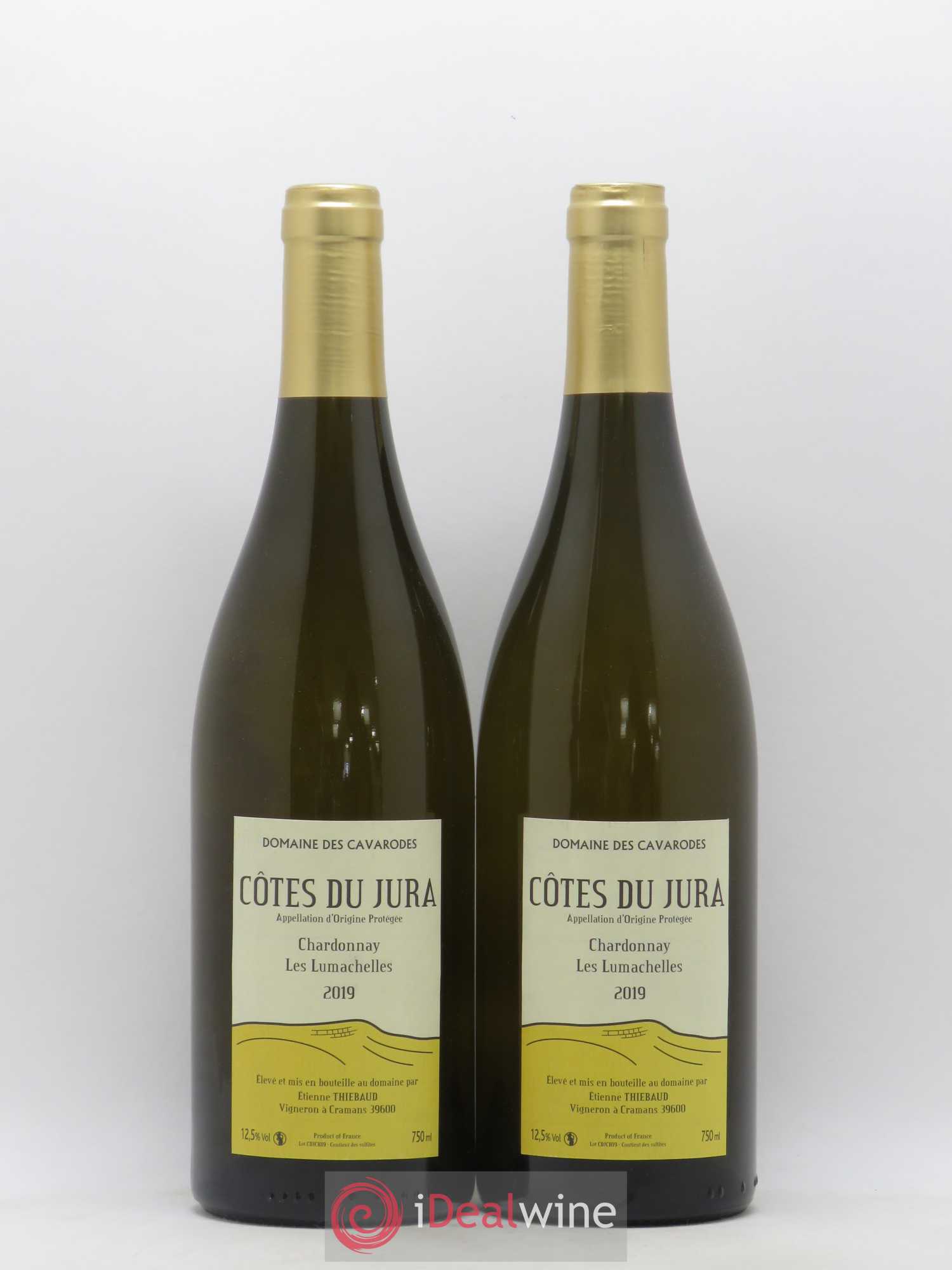 Côtes du Jura Chardonnay Les Lumachelles Cavarodes (Domaine des) - Etienne Thiébaud 2019 - Lot de 2 bouteilles - 0