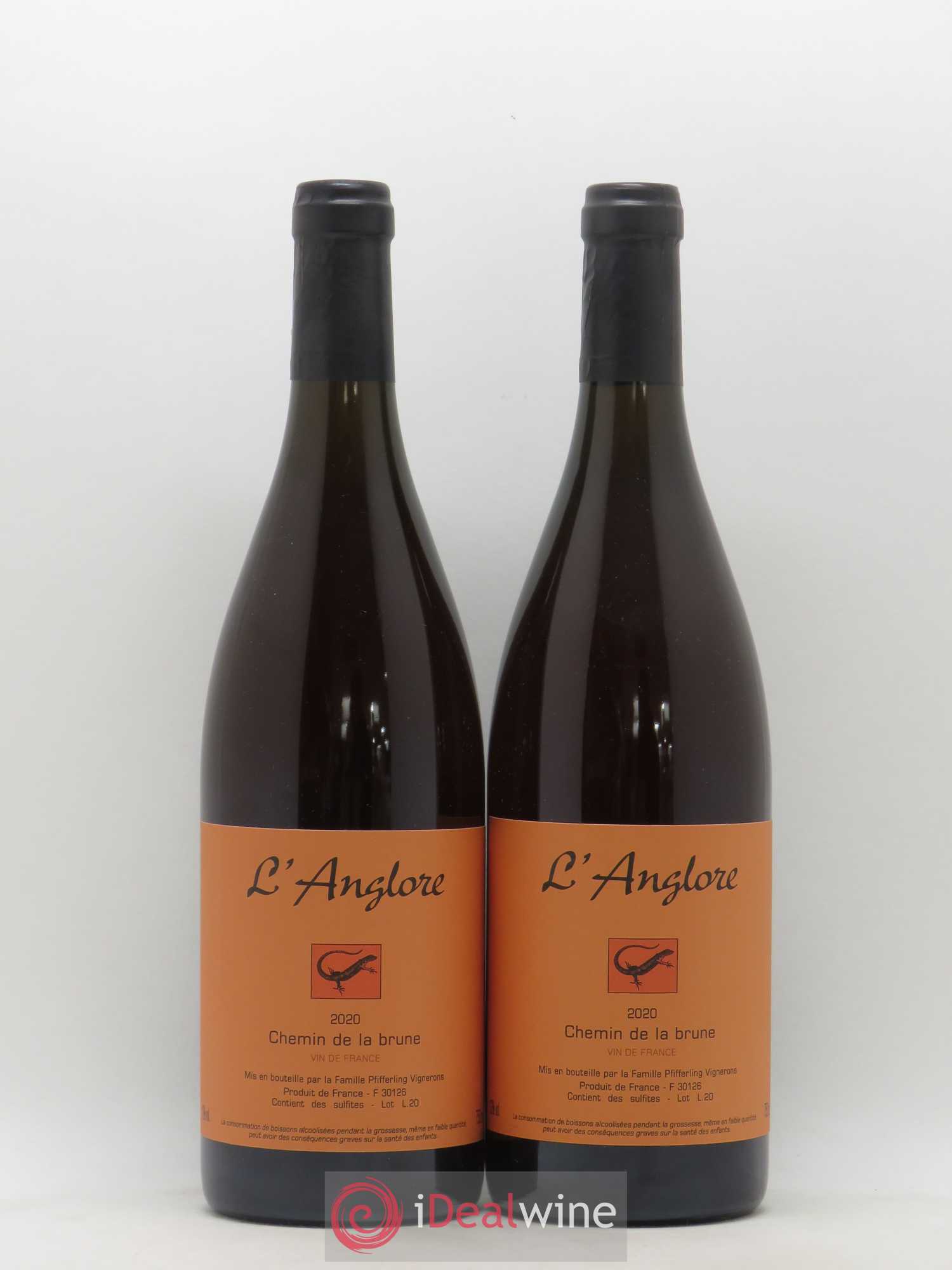 Vin de France Chemin de la brune L'Anglore 2020 - Lot de 2 bouteilles - 0