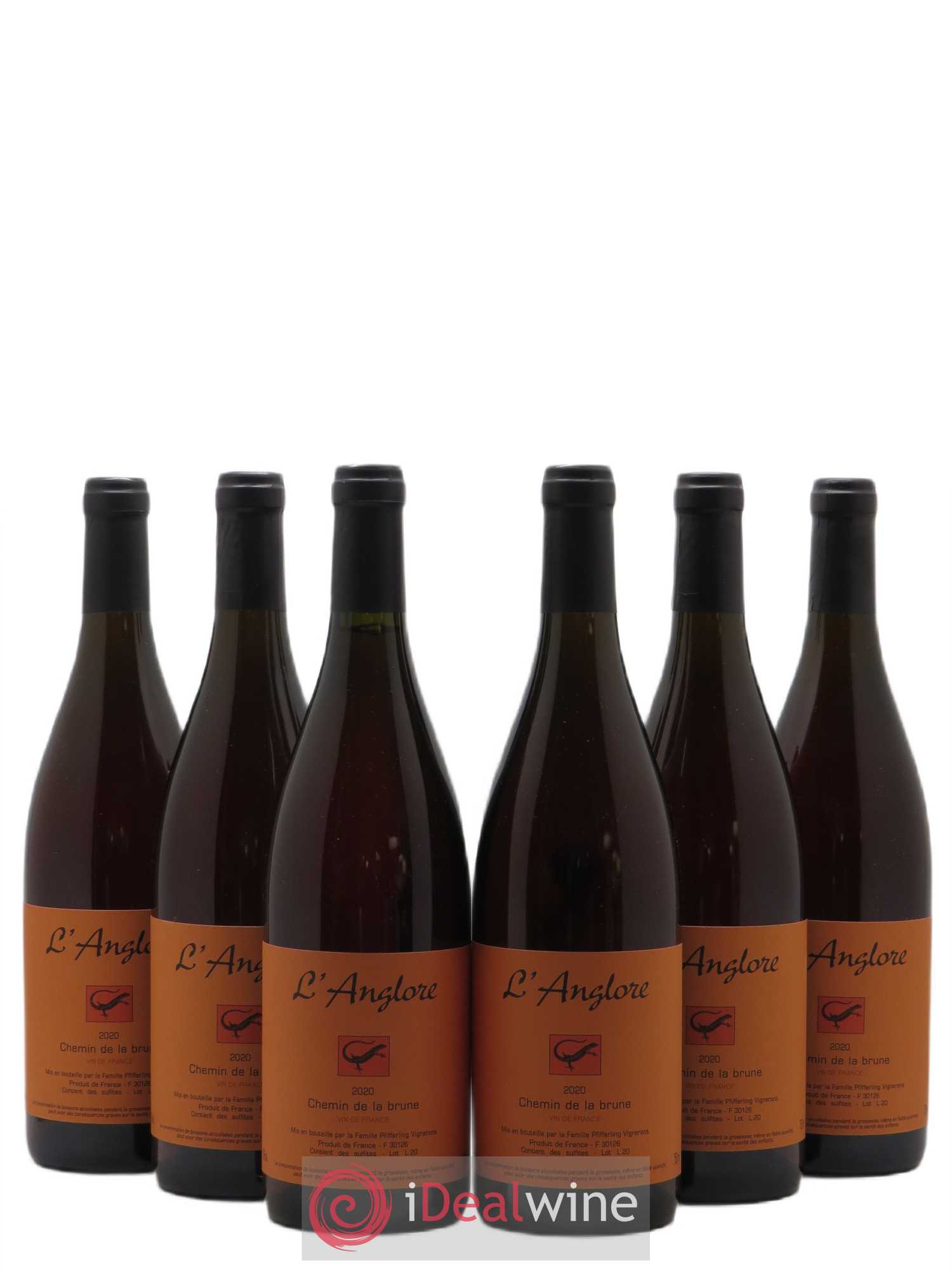 Vin de France Chemin de la brune L'Anglore 2020 - Lot de 6 bouteilles - 0