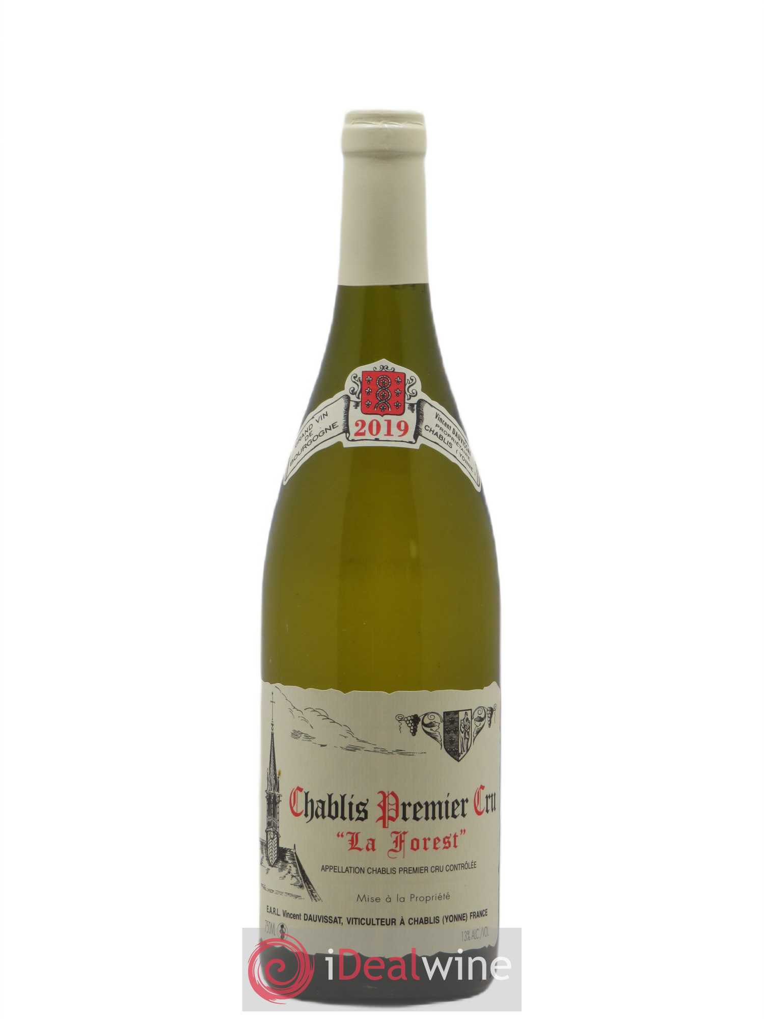 Chablis 1er Cru La Forest Vincent Dauvissat (Domaine) 2019 - Lot de 1 bouteille - 0