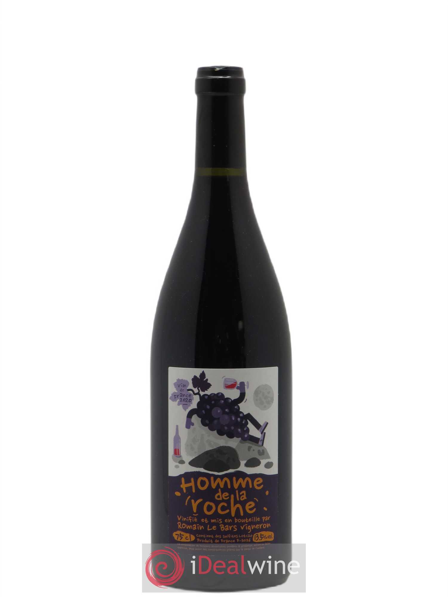 Vin de France L'Homme de la Roche Romain Le Bars 2020 - Lot de 1 bouteille - 0