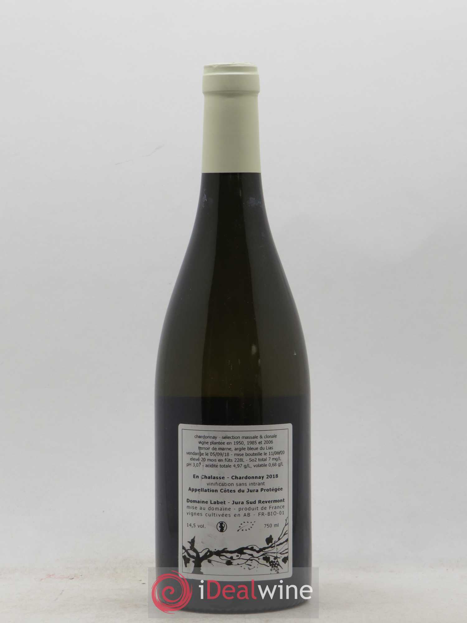 Côtes du Jura Chardonnay En Chalasse Romain - Julien - Charline Labet 2018 - Lot de 1 bouteille - 1