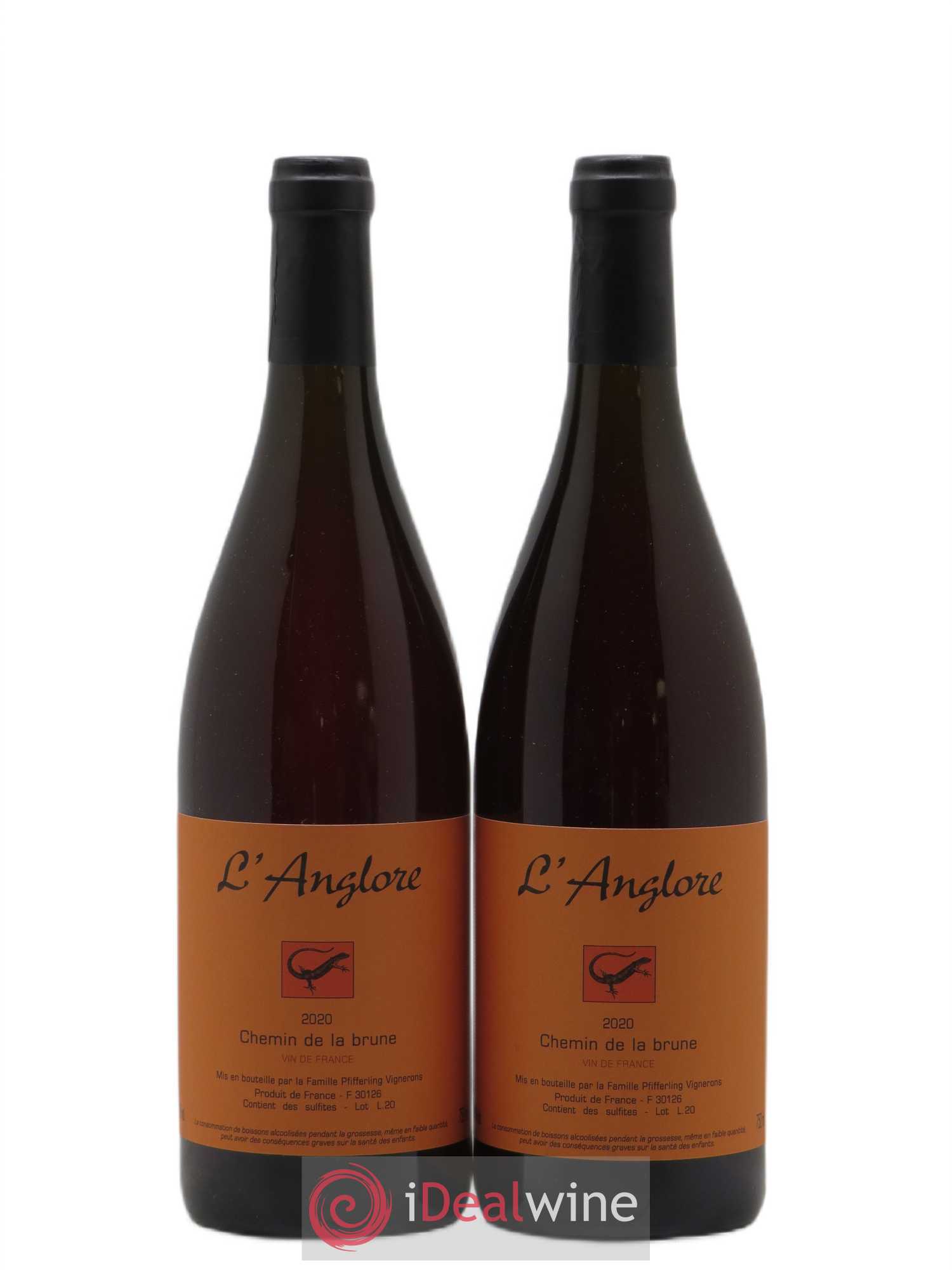 Vin de France Chemin de la brune L'Anglore 2020 - Lot de 2 bouteilles - 0