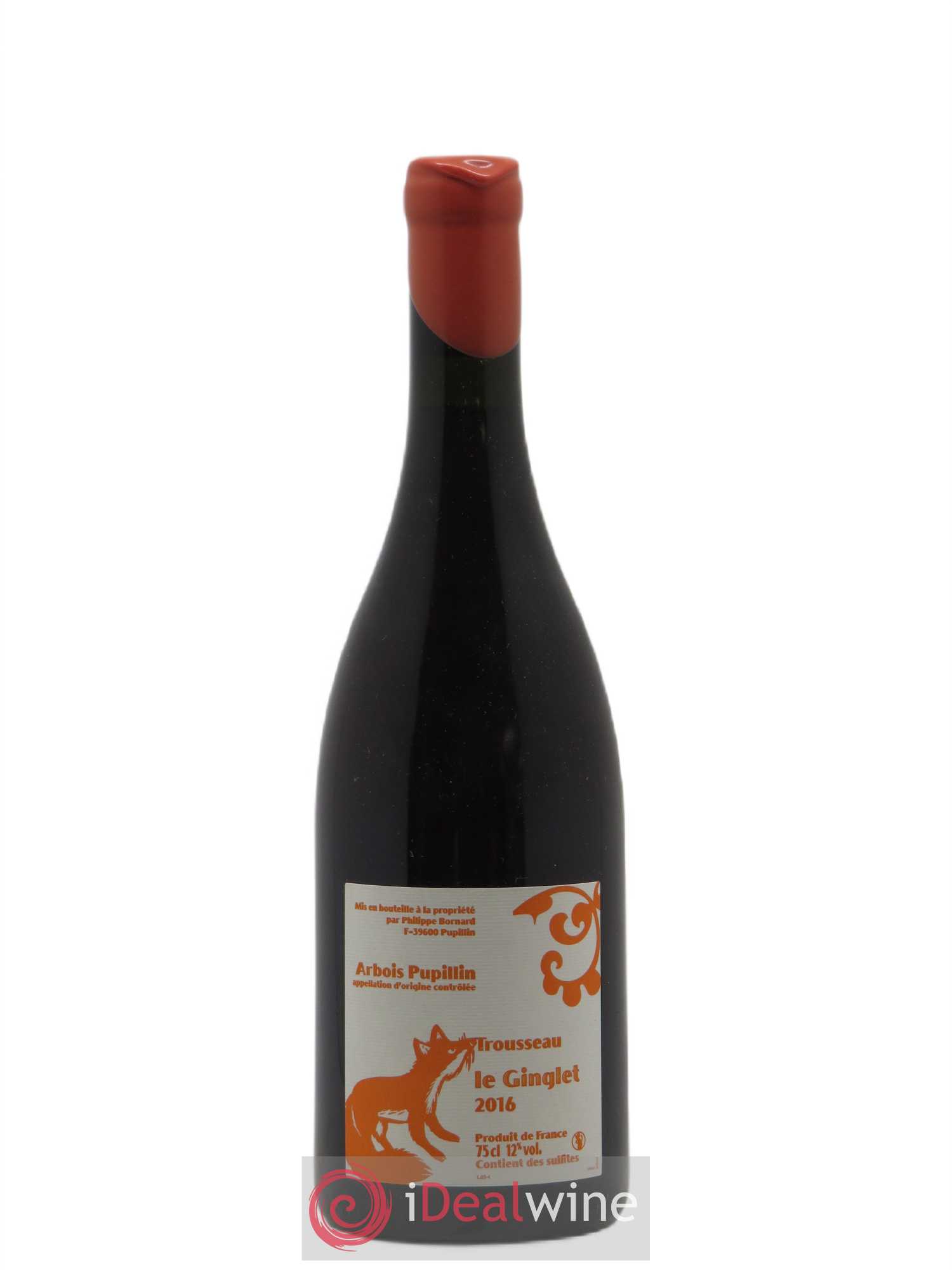 Arbois-Pupillin Trousseau Le Ginglet Bornard 2016 - Lot de 1 bouteille - 0