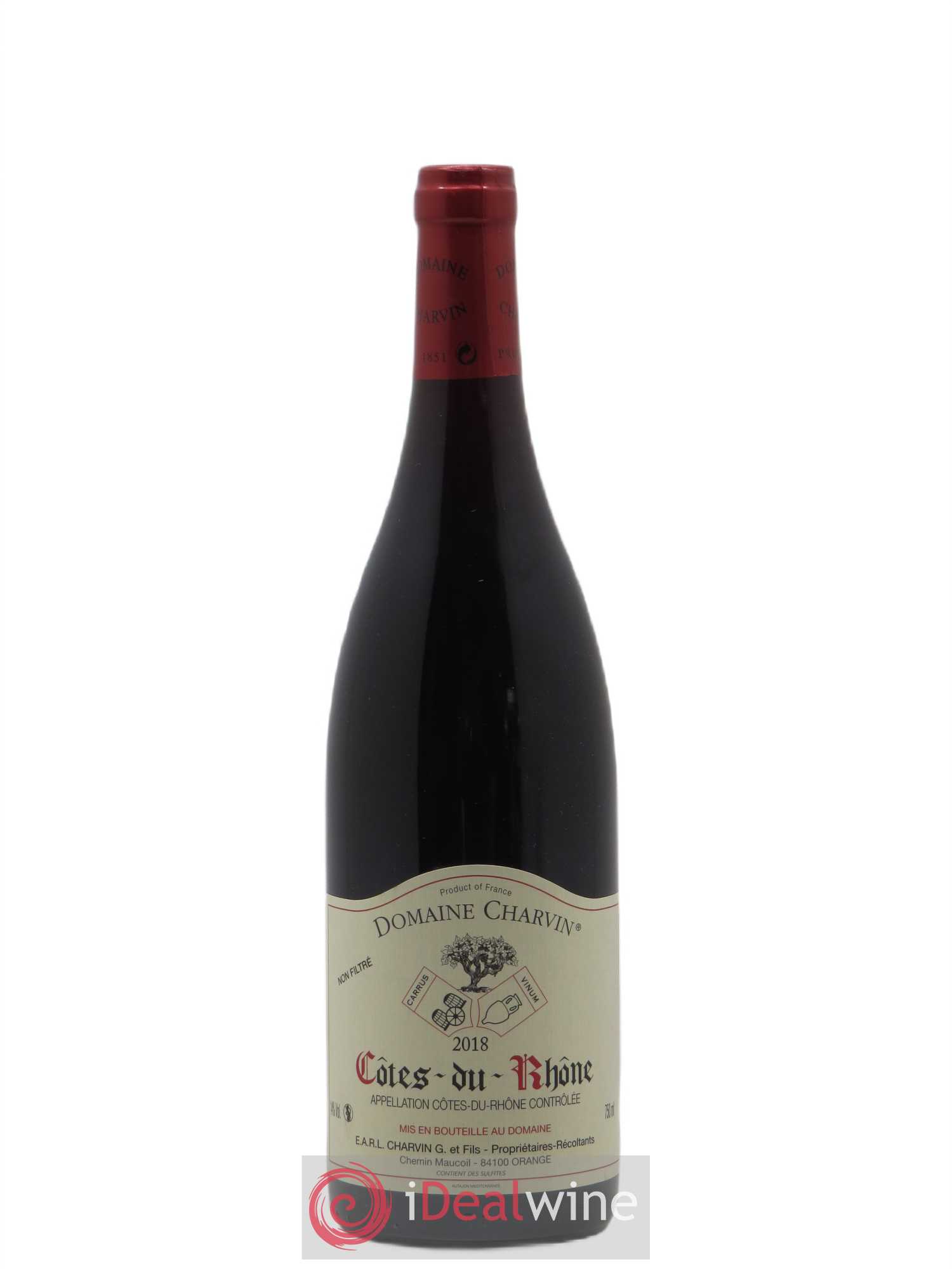 Côtes-du-Rhône Charvin (Domaine) 2018 - Lot de 1 bouteille - 0