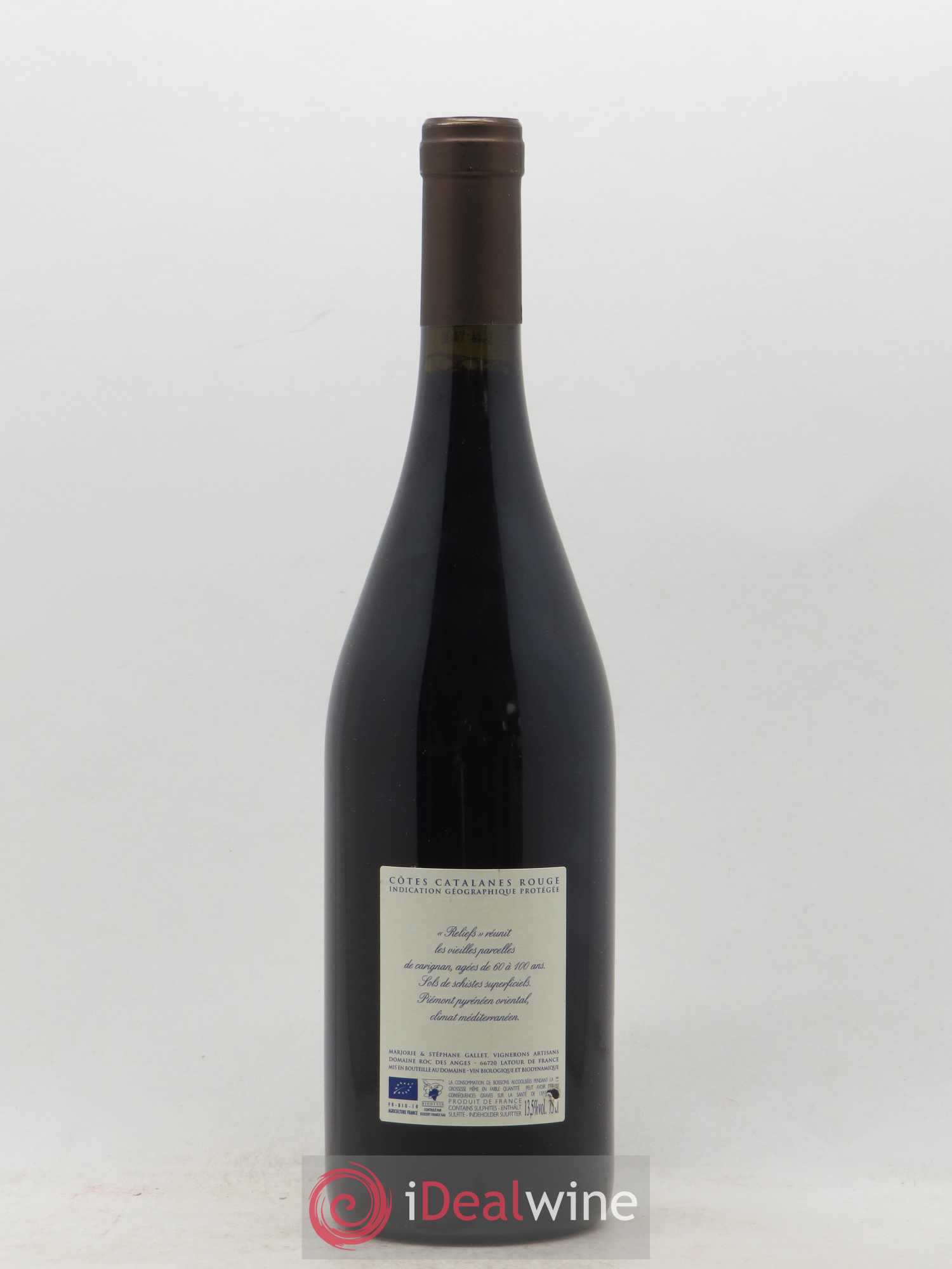 Côtes du Roussillon Roc des Anges Reliefs Marjorie et Stéphane Gallet (sans prix de réserve) 2018 - Lot de 1 bouteille - 1