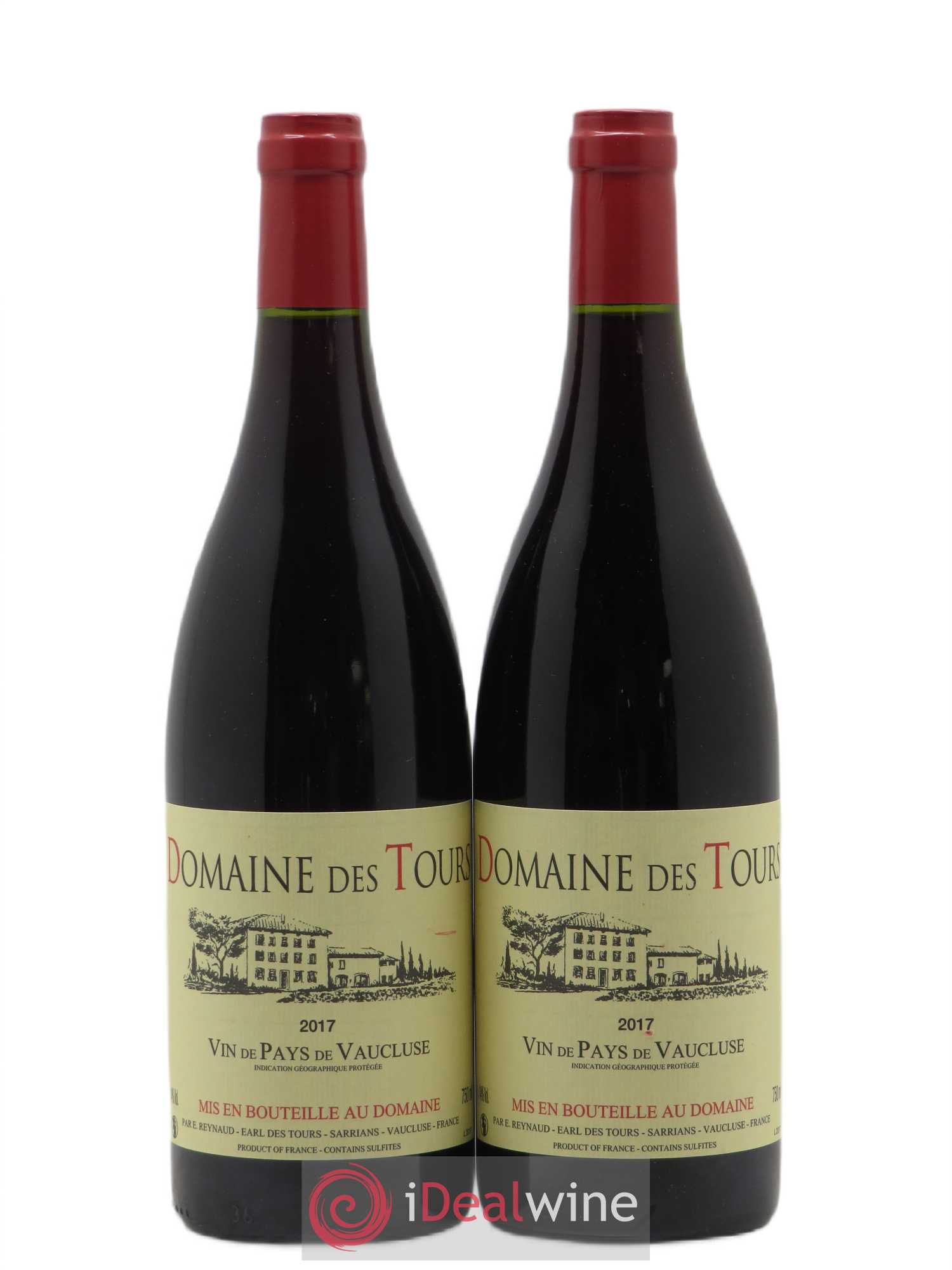 Vaucluse (Vin de Pays de Vaucluse) Domaine des Tours Emmanuel Reynaud 2017 - Lot de 2 bouteilles - 0