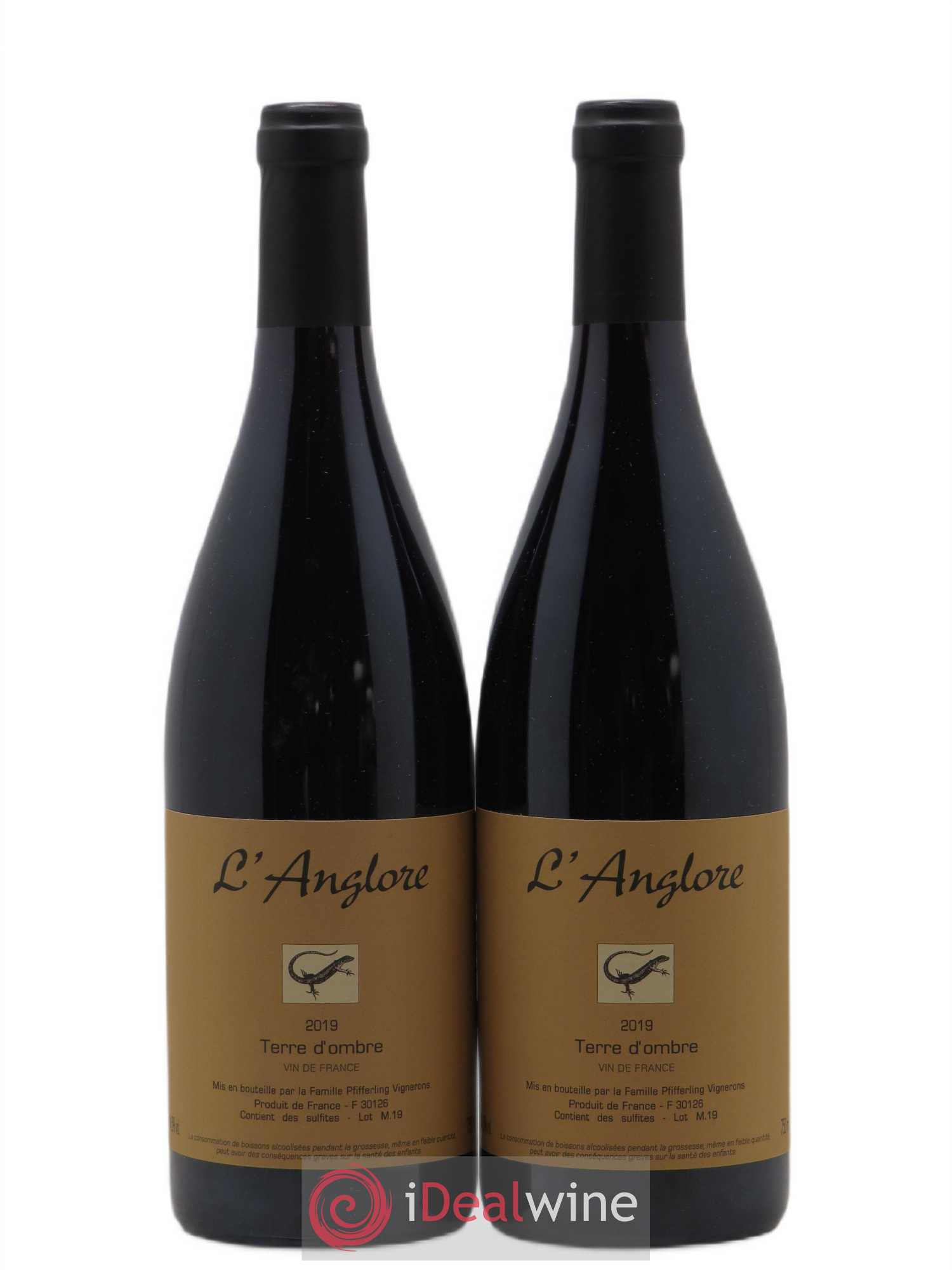 Vin de France Terre d'Ombre L'Anglore 2019 - Lot de 2 bouteilles - 0