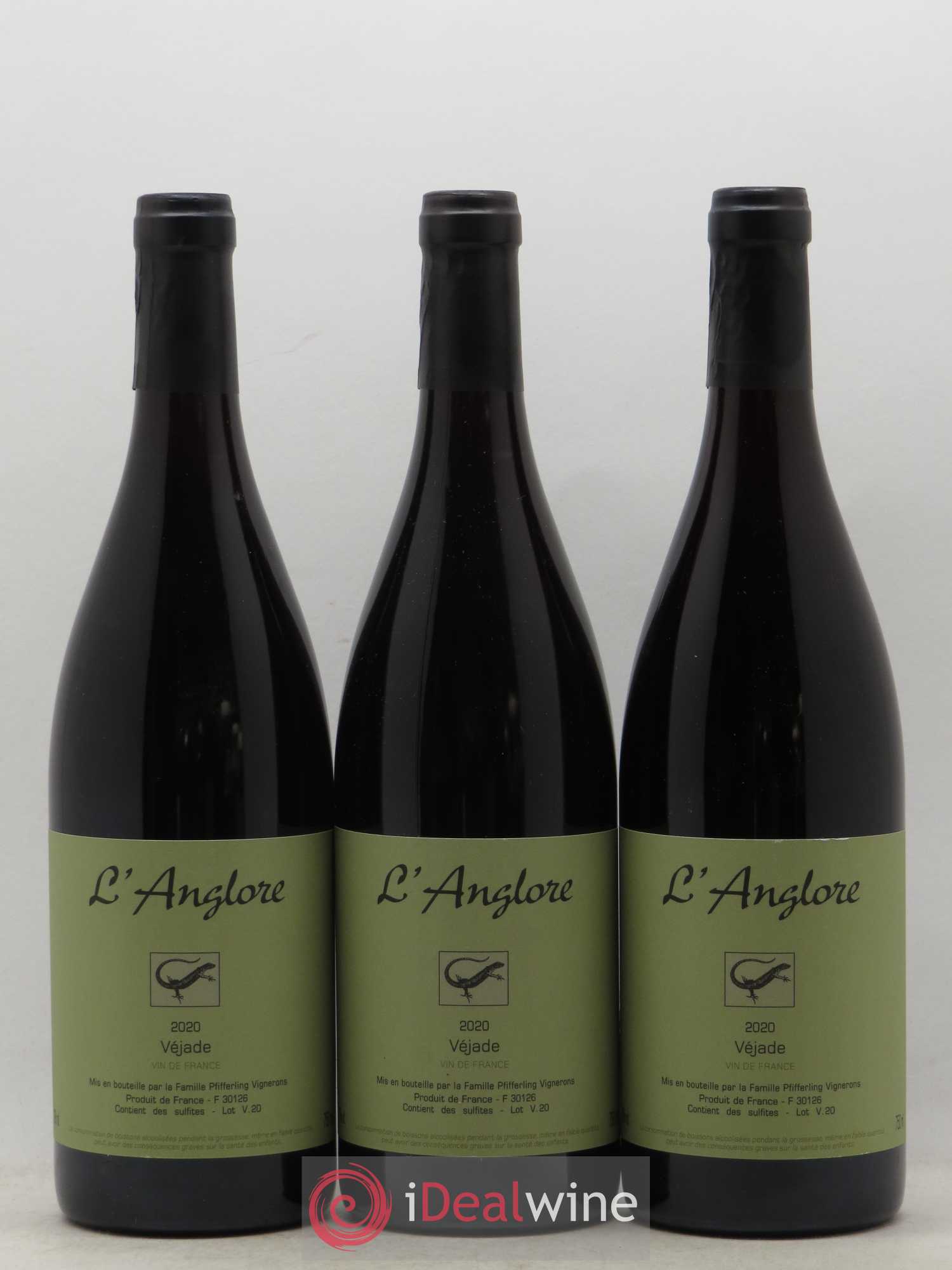 Vin de France Véjade L'Anglore 2020 - Lot de 6 bouteilles - 1