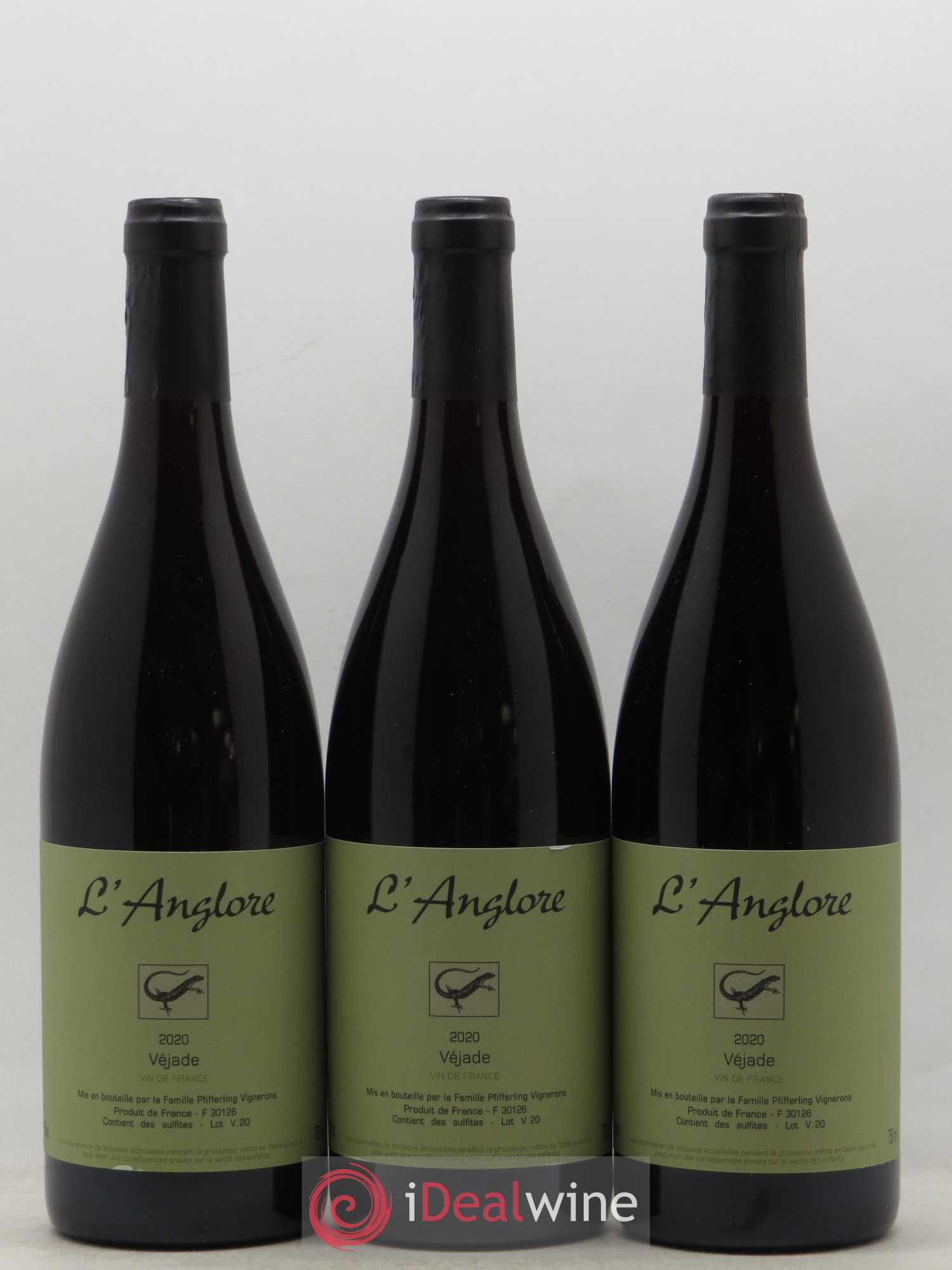Vin de France Véjade L'Anglore 2020 - Lot de 6 bouteilles - 2