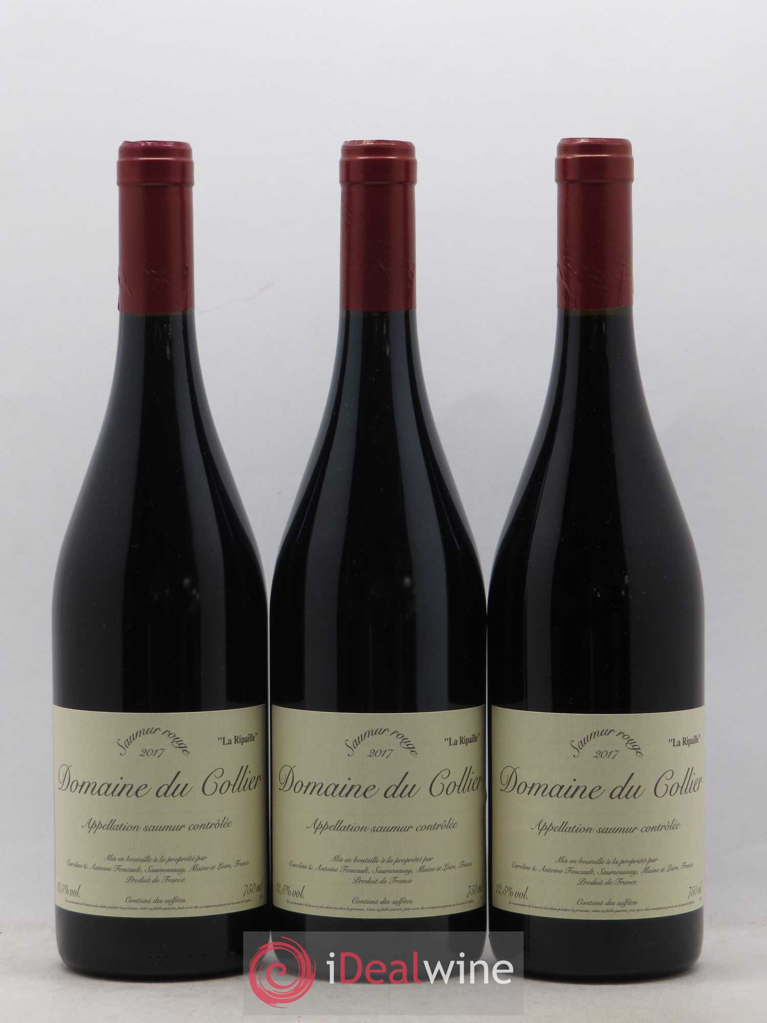Saumur La Ripaille Domaine du Collier 2017 - Lot de 6 bouteilles - 1
