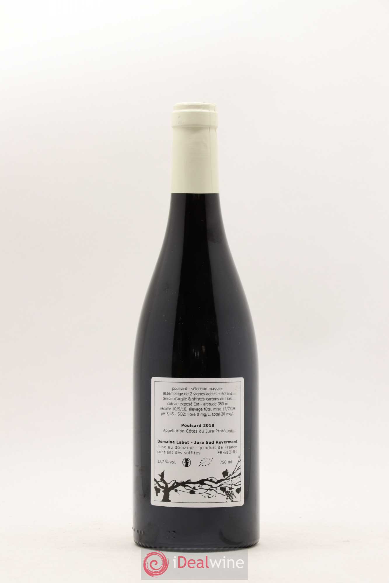 Côtes du Jura Poulsard Domaine Labet 2018 - Lot de 1 bouteille - 1