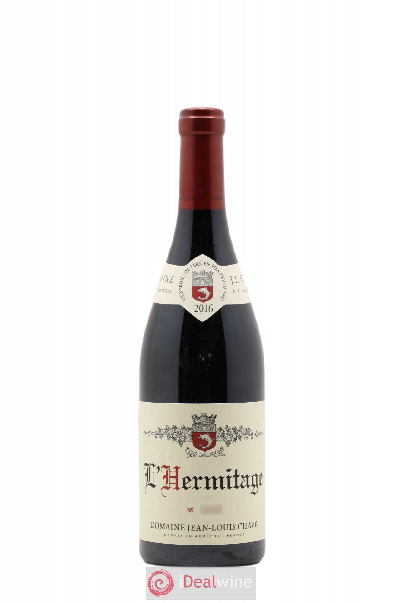 Hermitage Jean-Louis Chave 2016 - Lot de 1 bouteille - 0