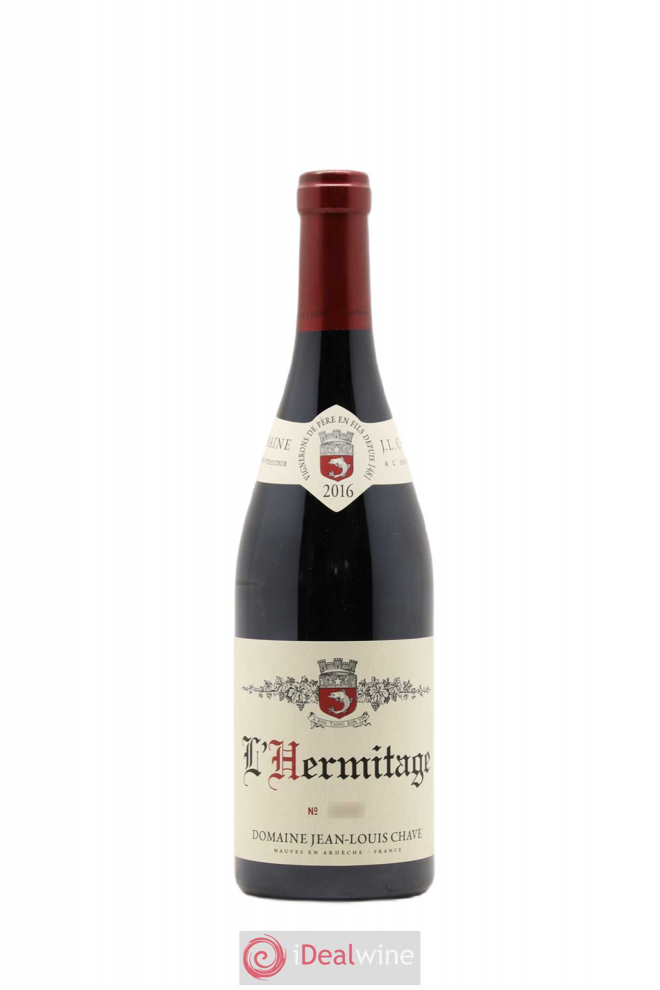 Hermitage Jean-Louis Chave 2016 - Lot de 1 bouteille - 0
