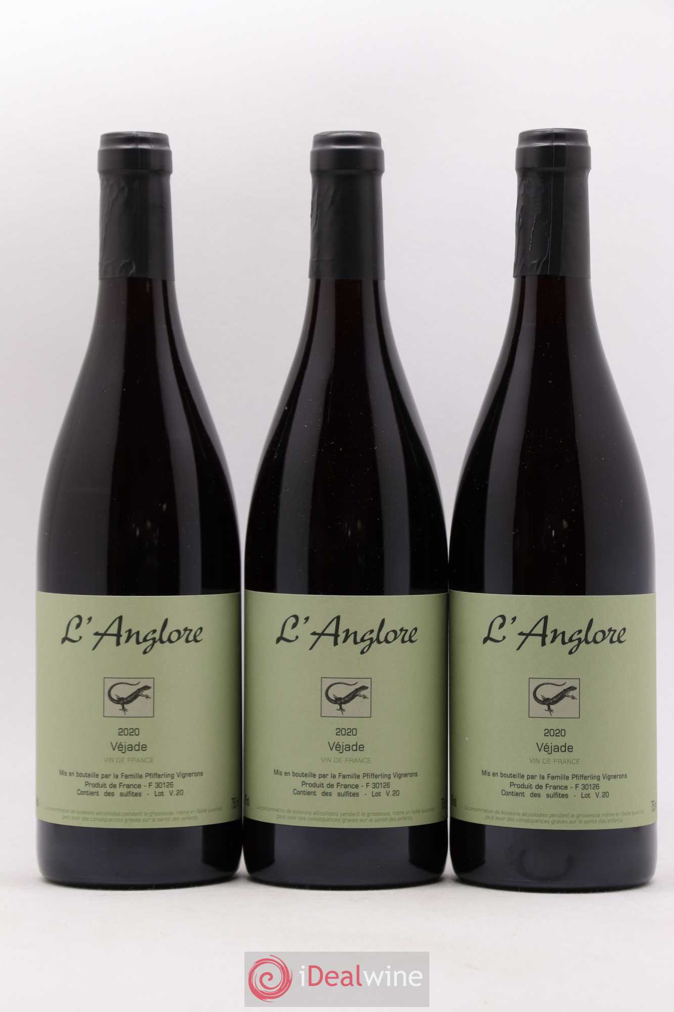 Vin de France Véjade L'Anglore 2020 - Lot de 6 bouteilles - 1