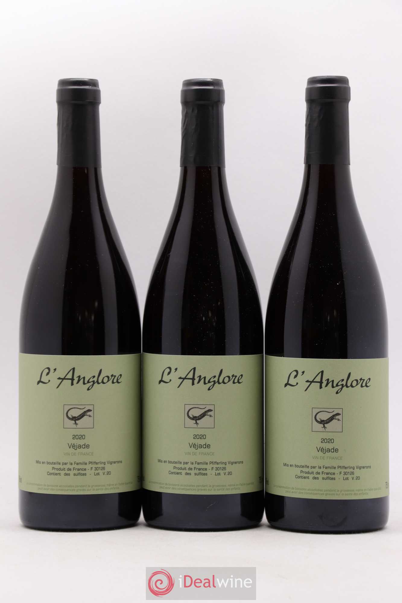 Vin de France Véjade L'Anglore 2020 - Lot de 6 bouteilles - 2