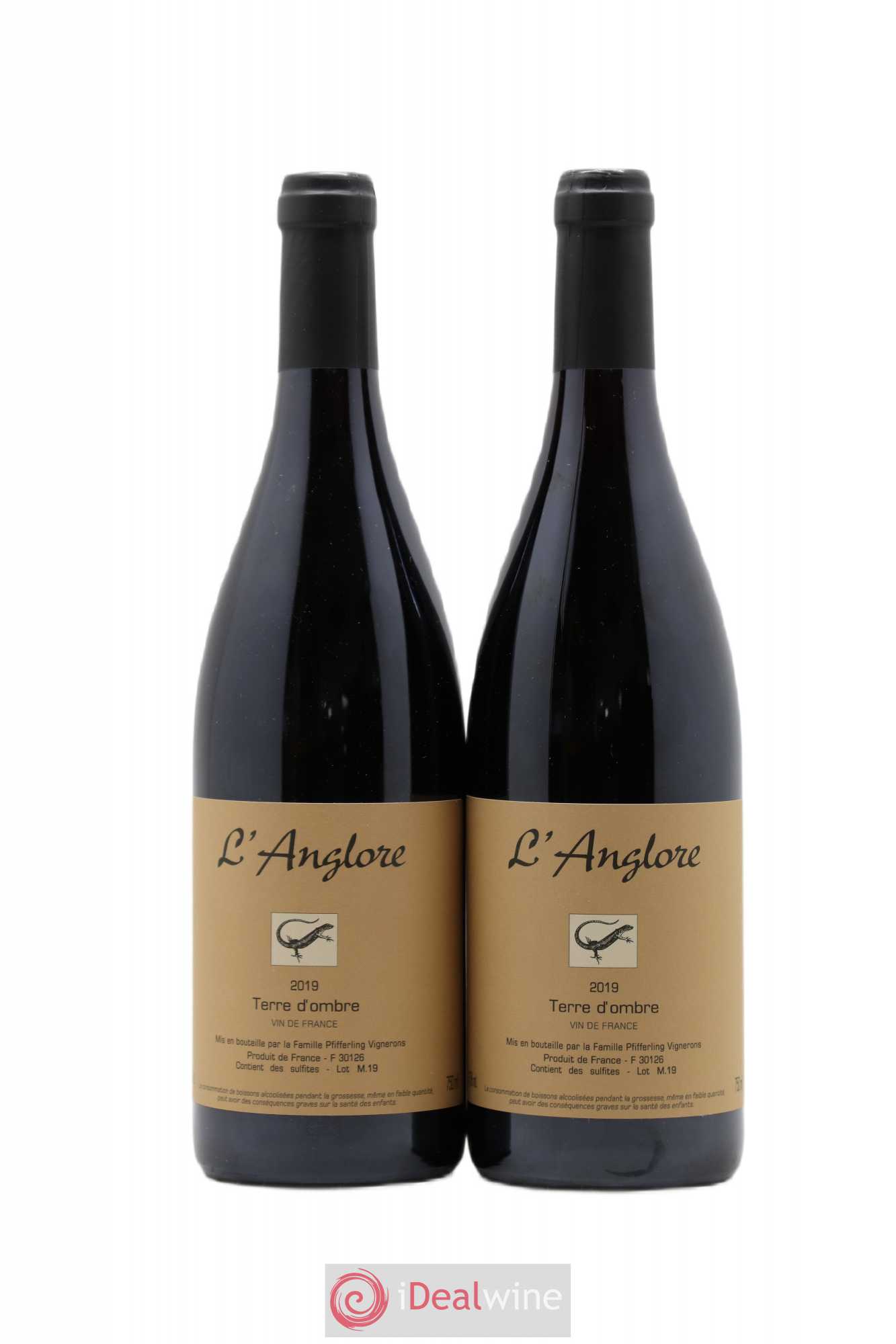 Vin de France Terre d'Ombre L'Anglore 2019 - Lot de 2 bouteilles - 0